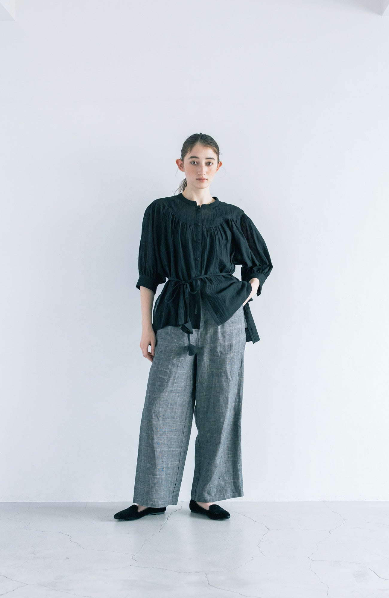 Glen check pants (2025 Summer Collection)