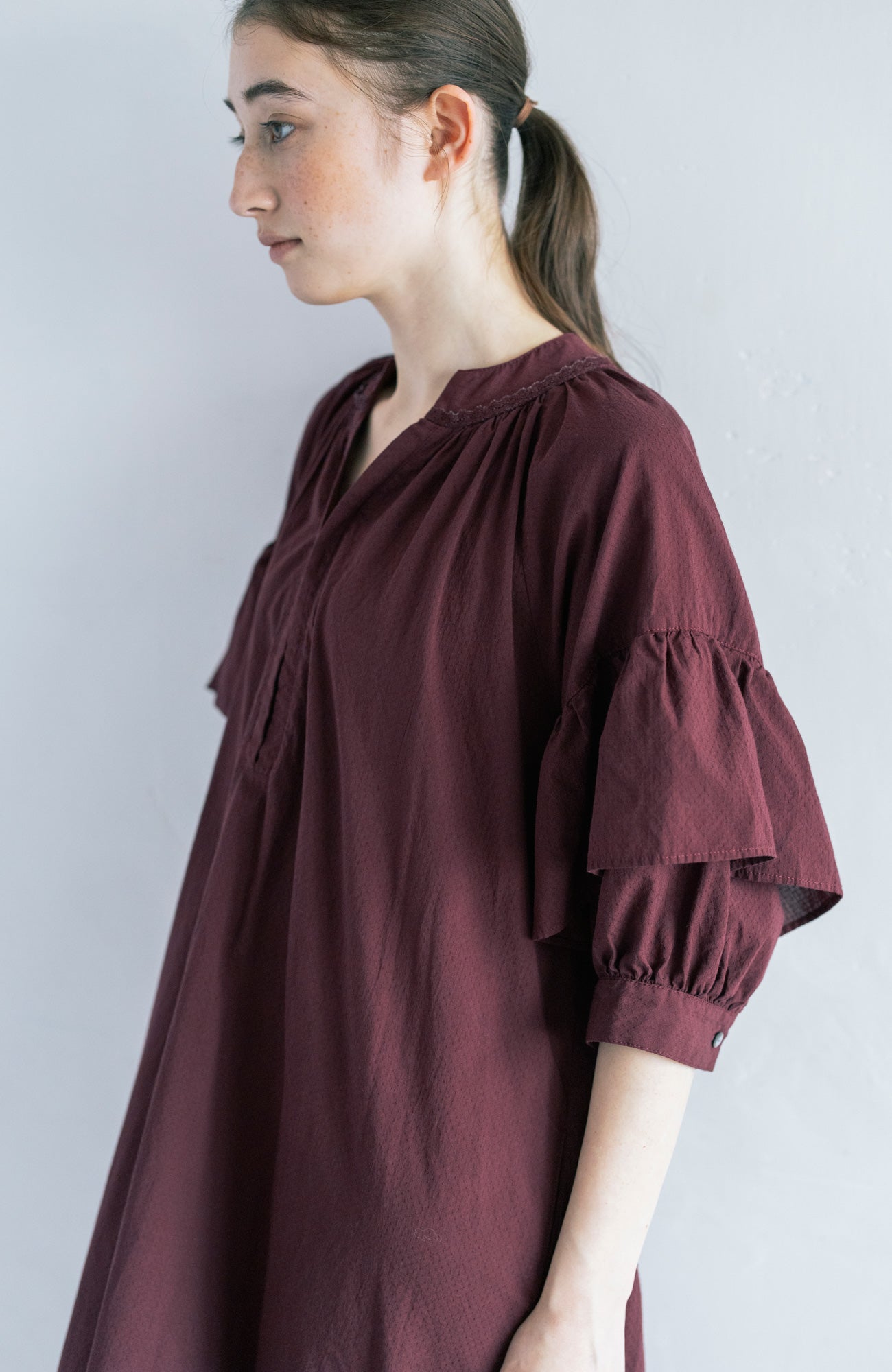 Frill Sleeve Dress (2025 Summer Collection)