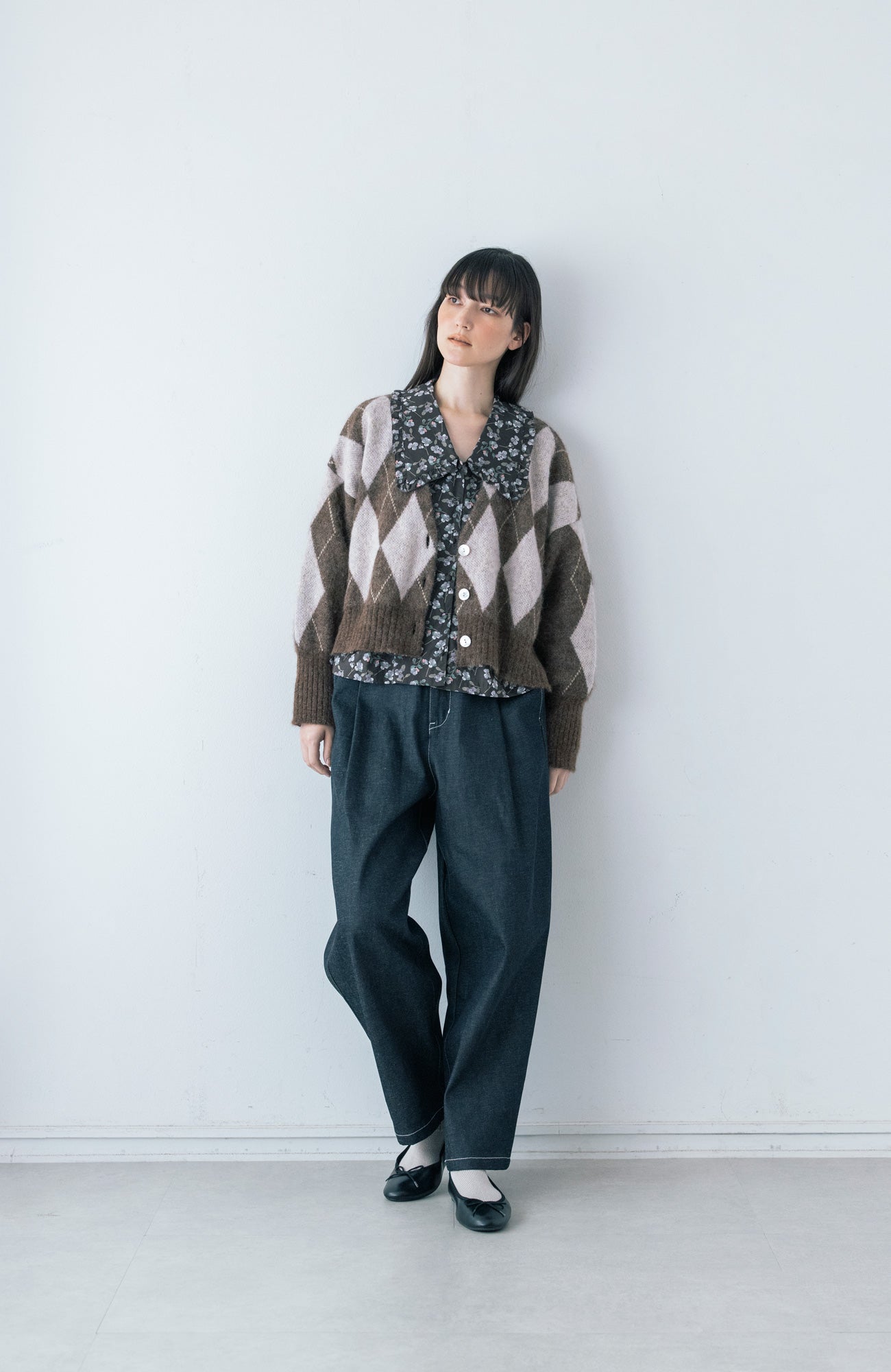 アーガイルカーディガン(2025-2026 Winter & Pre-spring Collection)