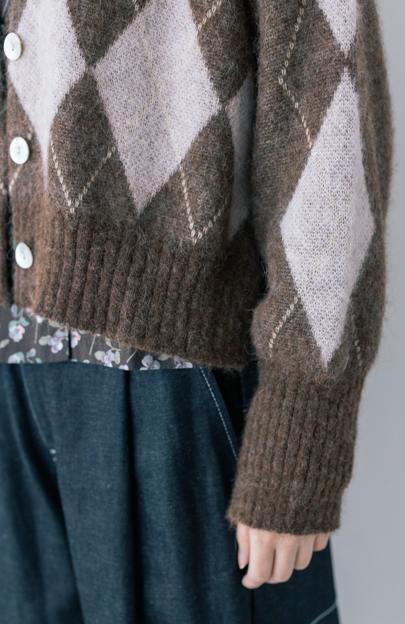 アーガイルカーディガン(2025-2026 Winter & Pre-spring Collection)