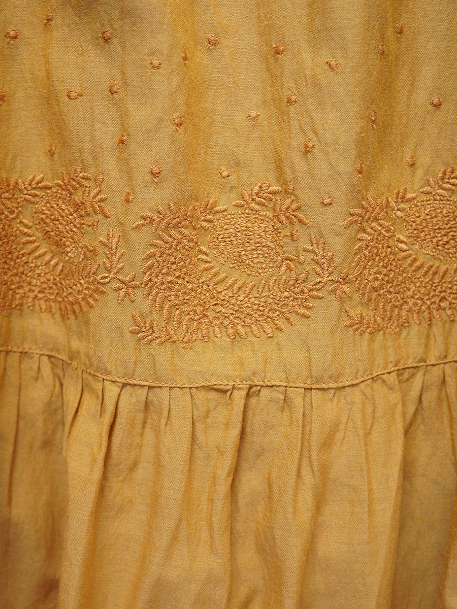 Embroidered tiered skirt