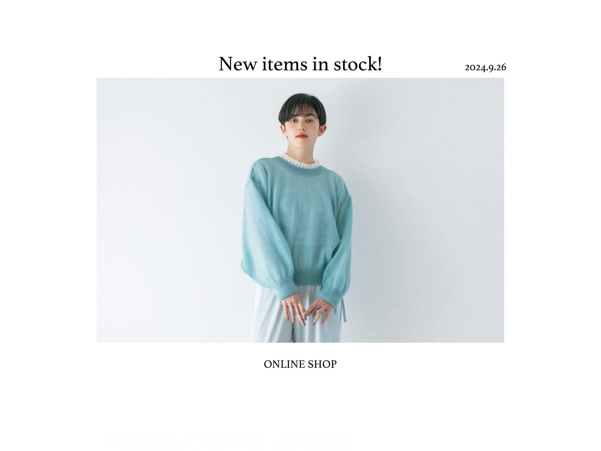 ONLINE SHOP：2024 AUTUMN入荷しました！