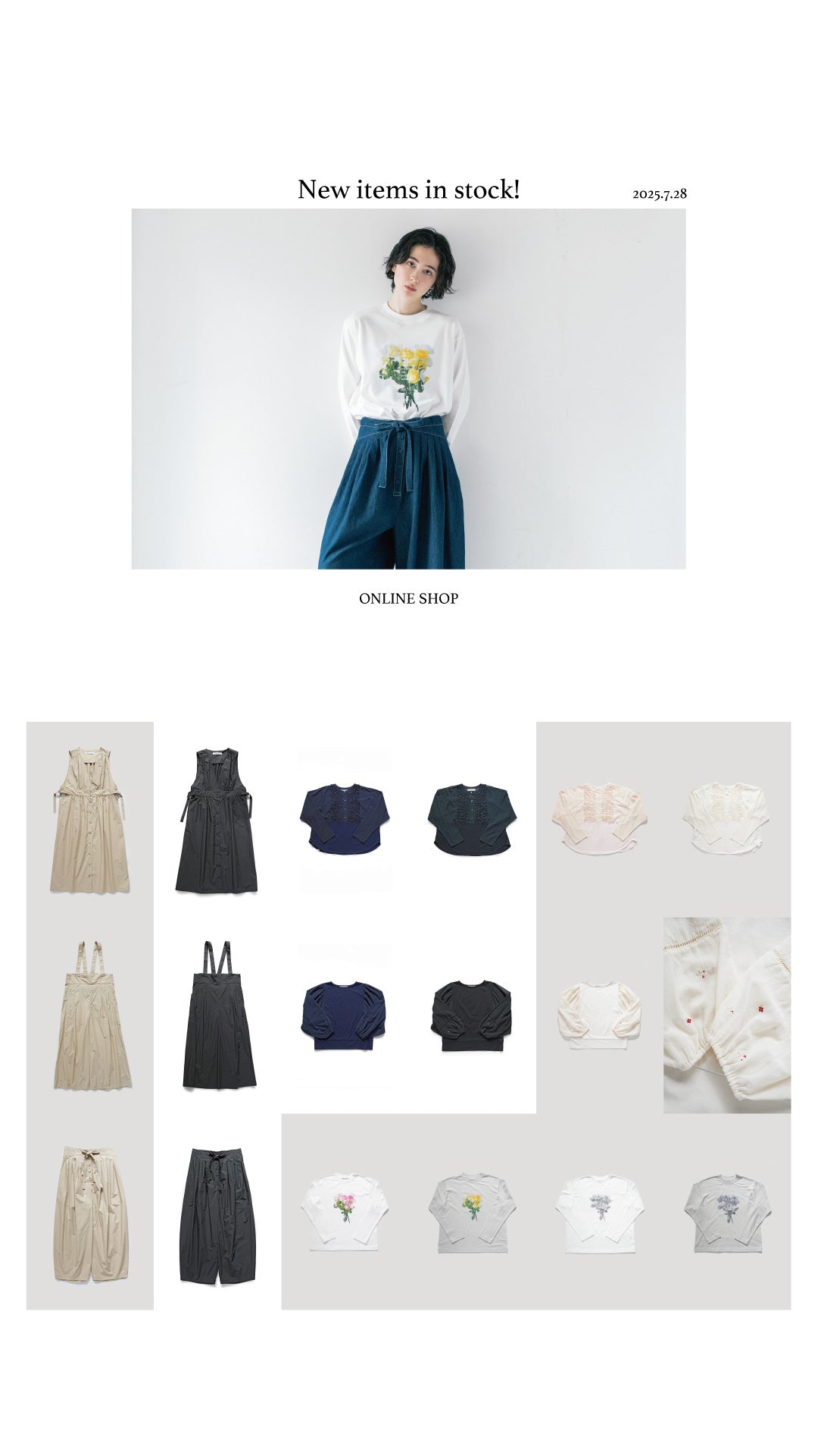 ONLINE SHOP：2025 Autumn & Winter Collection 入荷しました！