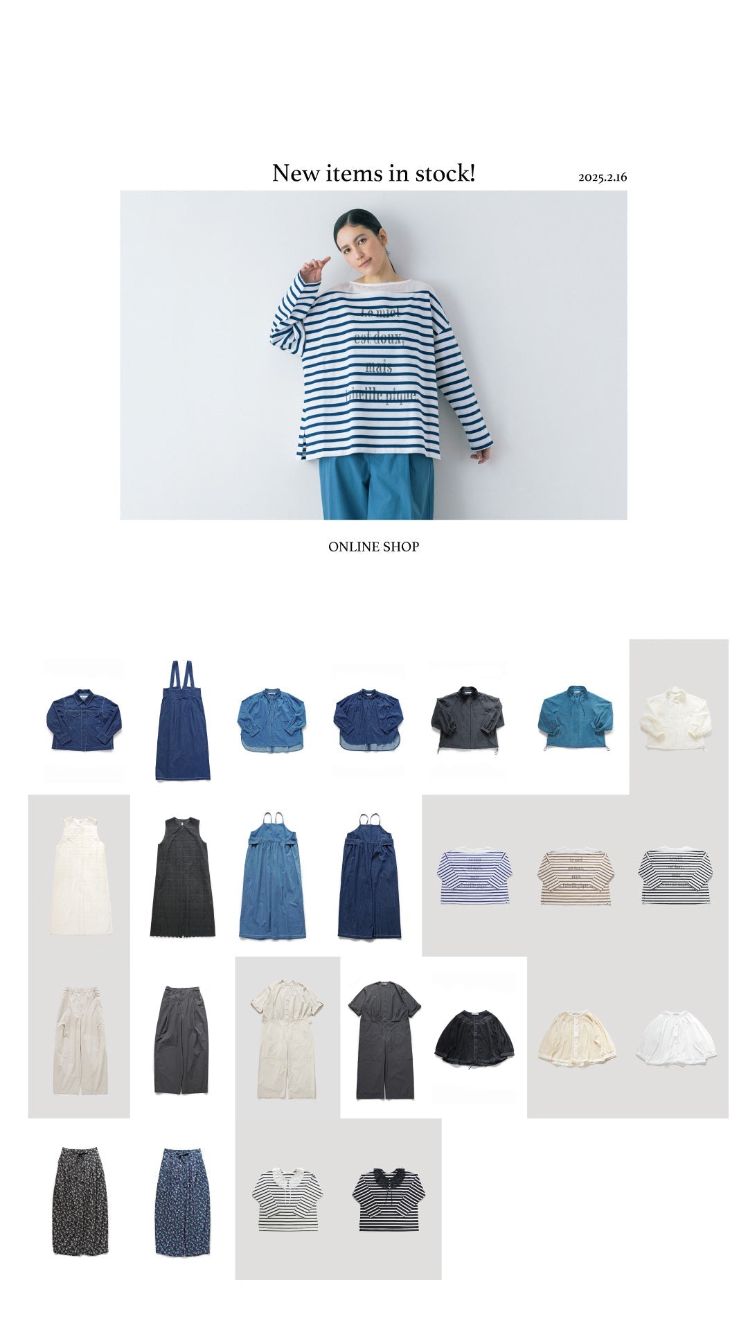 ONLINE SHOP：2026 Spring Collection 入荷しました！