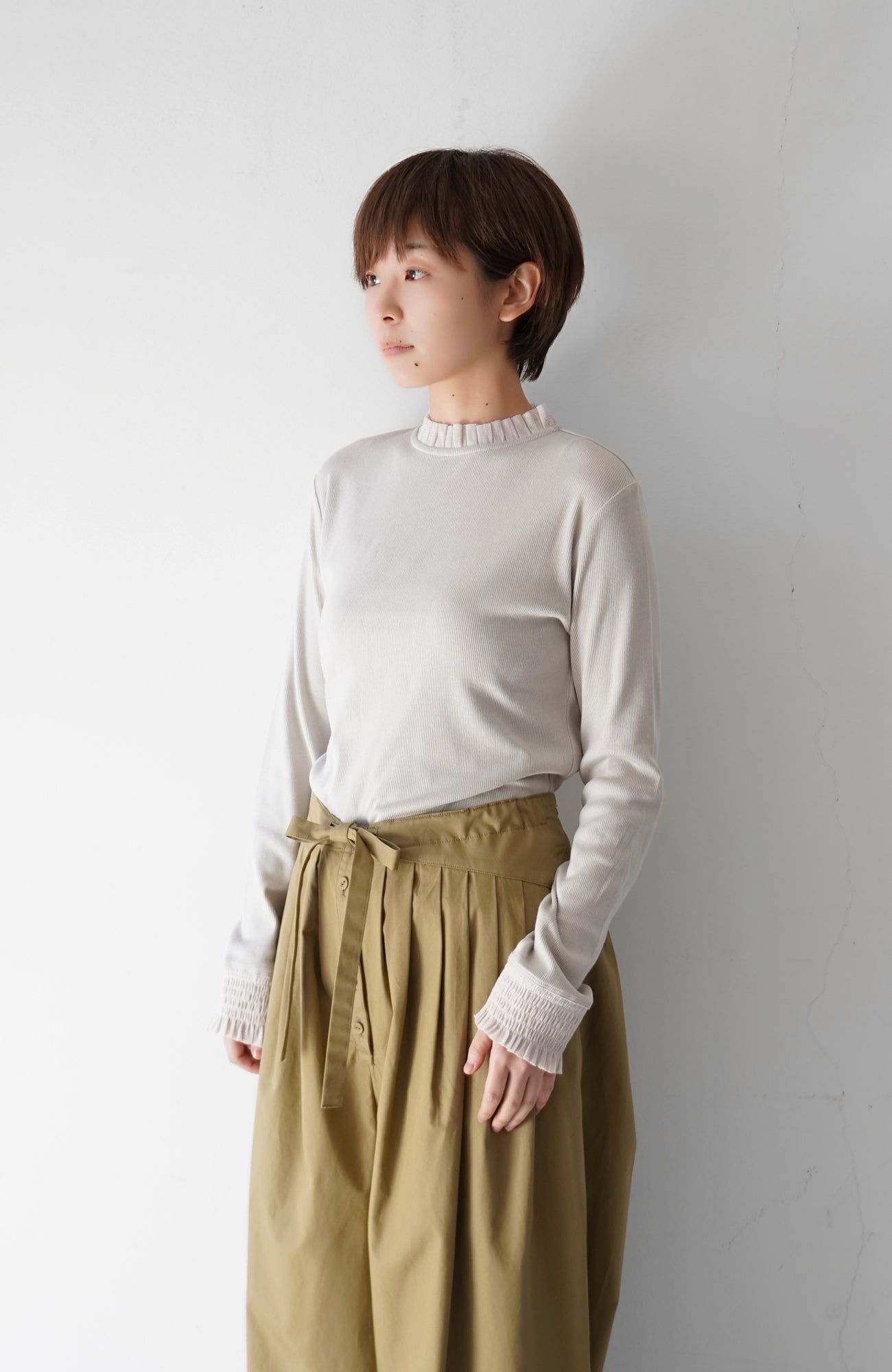 Tulle collar pullover (2024 Autumn Winter Collection)