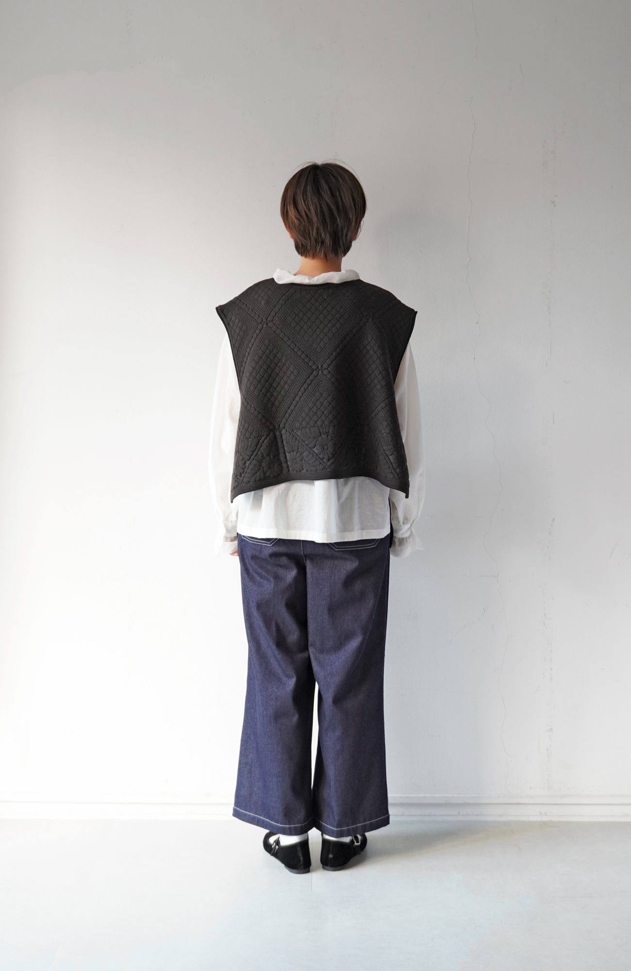 Quilted knit vest (2024 Autumn Winter Collection)