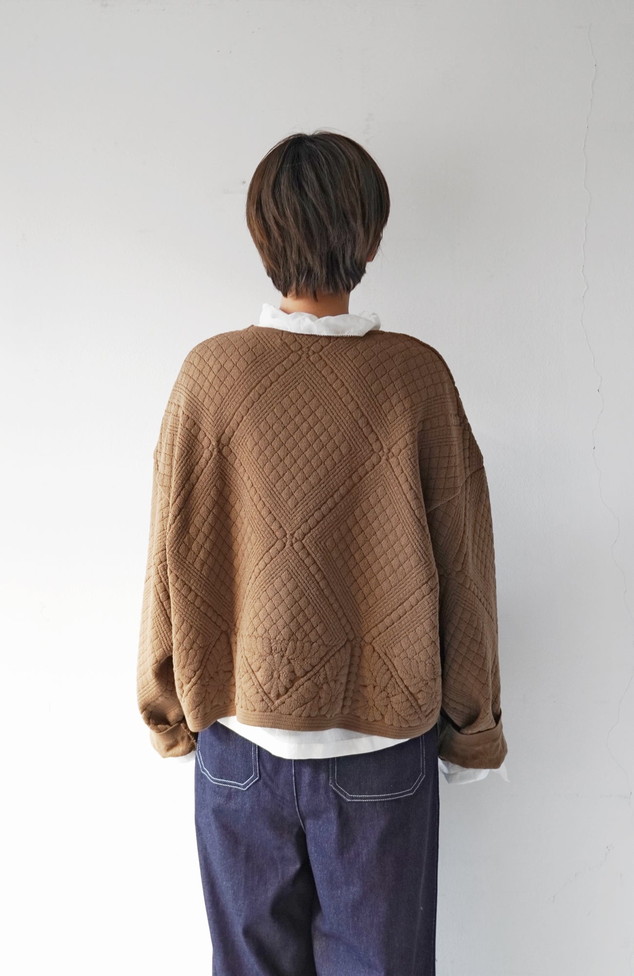 Quilted knit jacket (2024 Autumn Winter Collection)