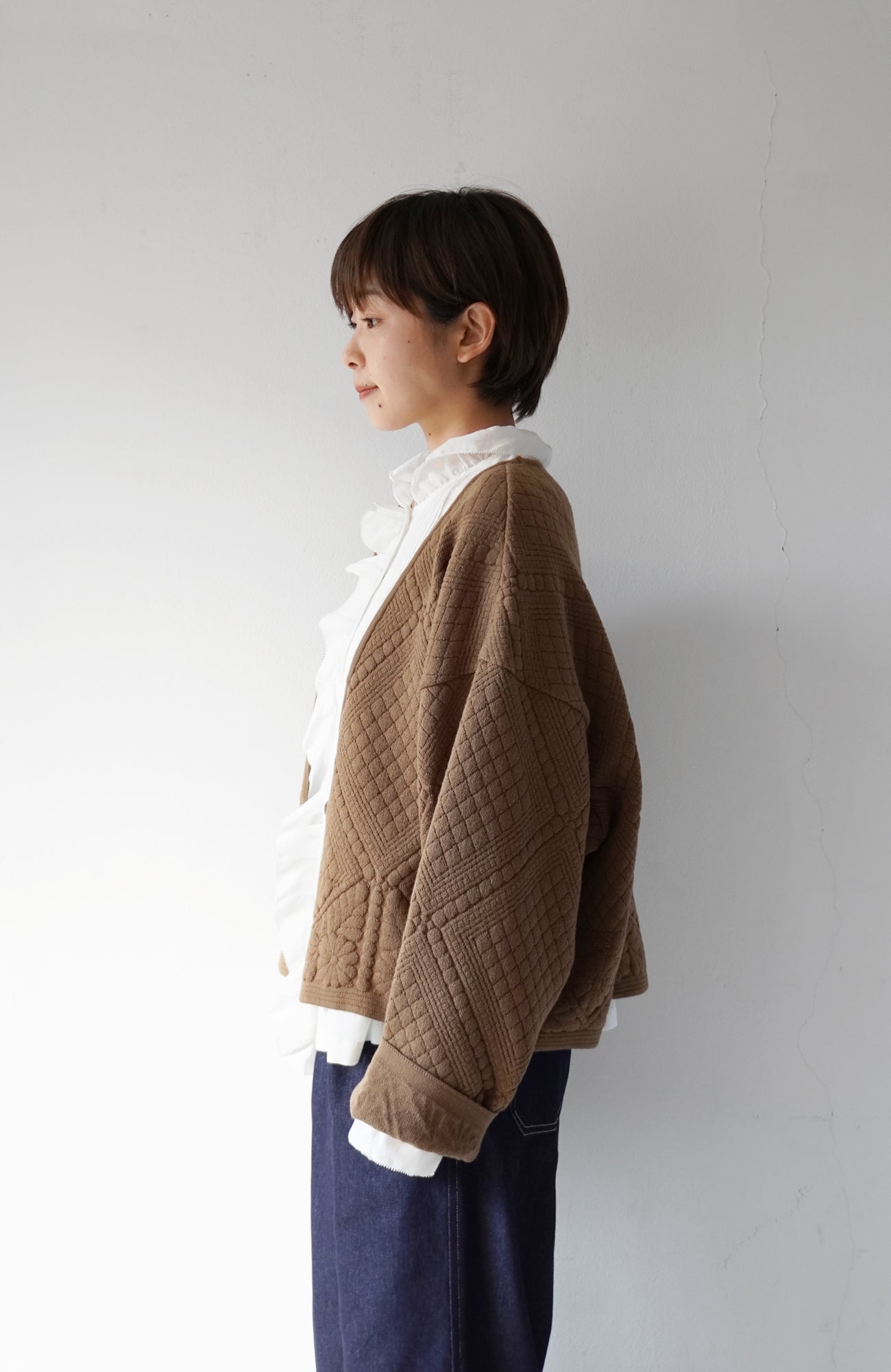 Quilted knit jacket (2024 Autumn Winter Collection)