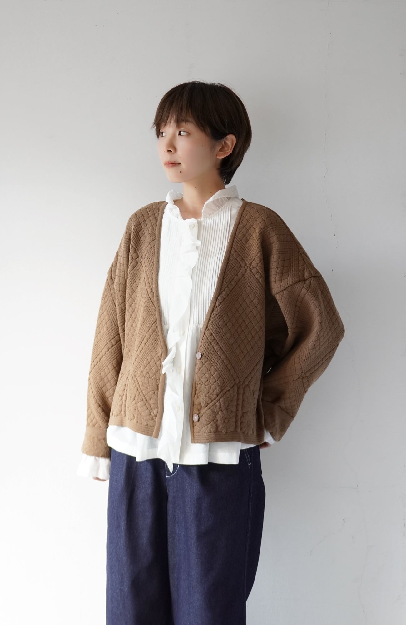 Quilted knit jacket (2024 Autumn Winter Collection)