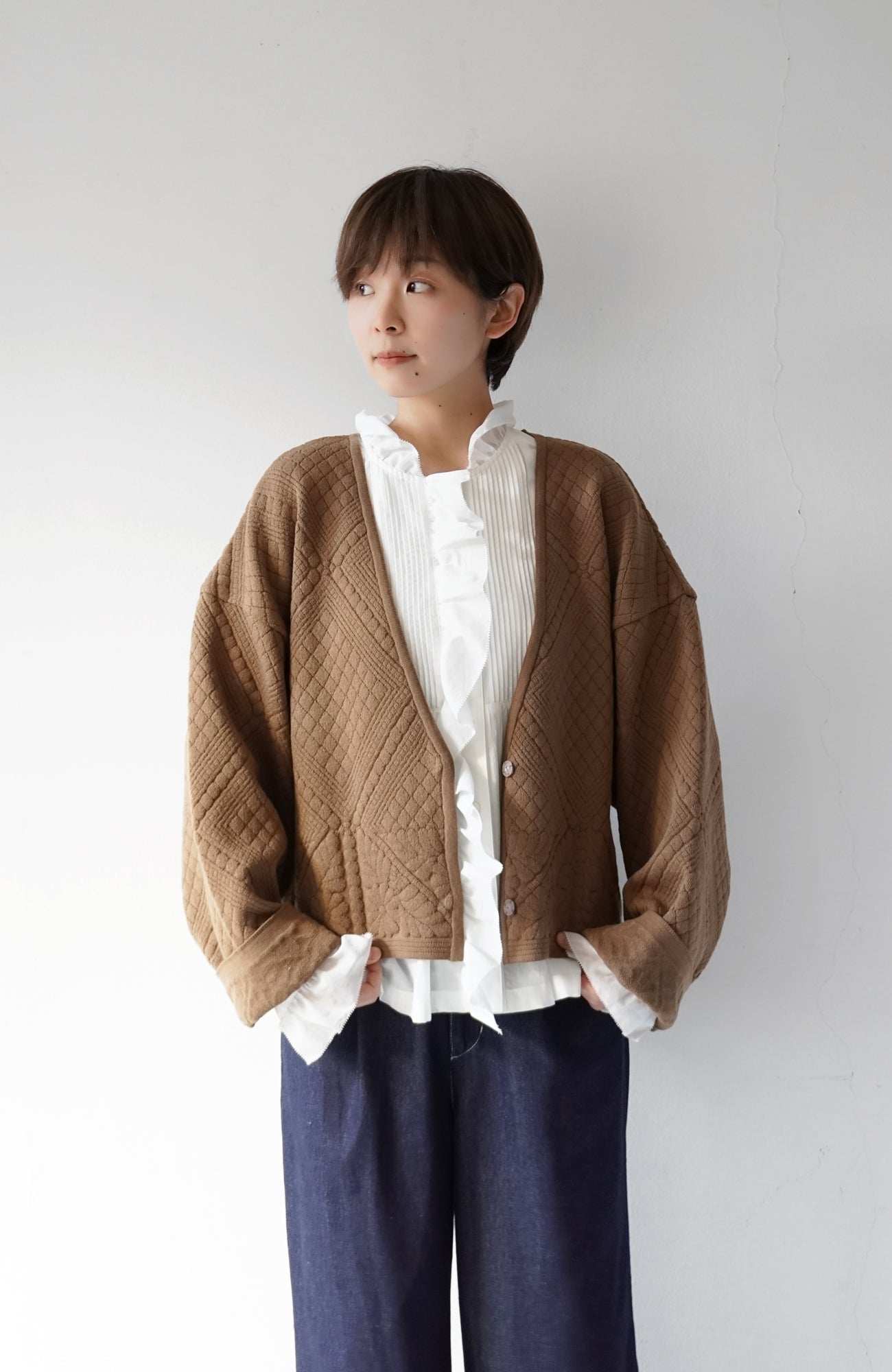 Quilted knit jacket (2024 Autumn Winter Collection)