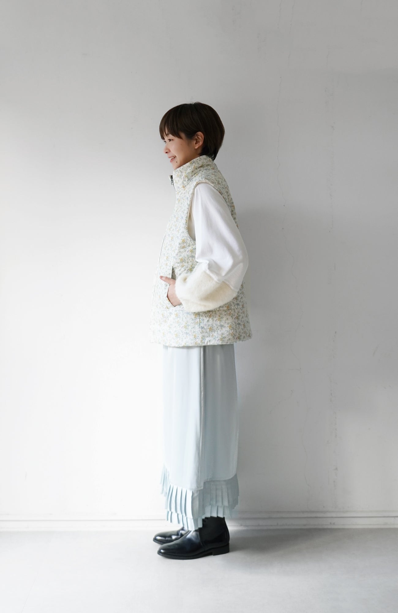 Hem Pleated Skirt (2024 Autumn Winter Collection)