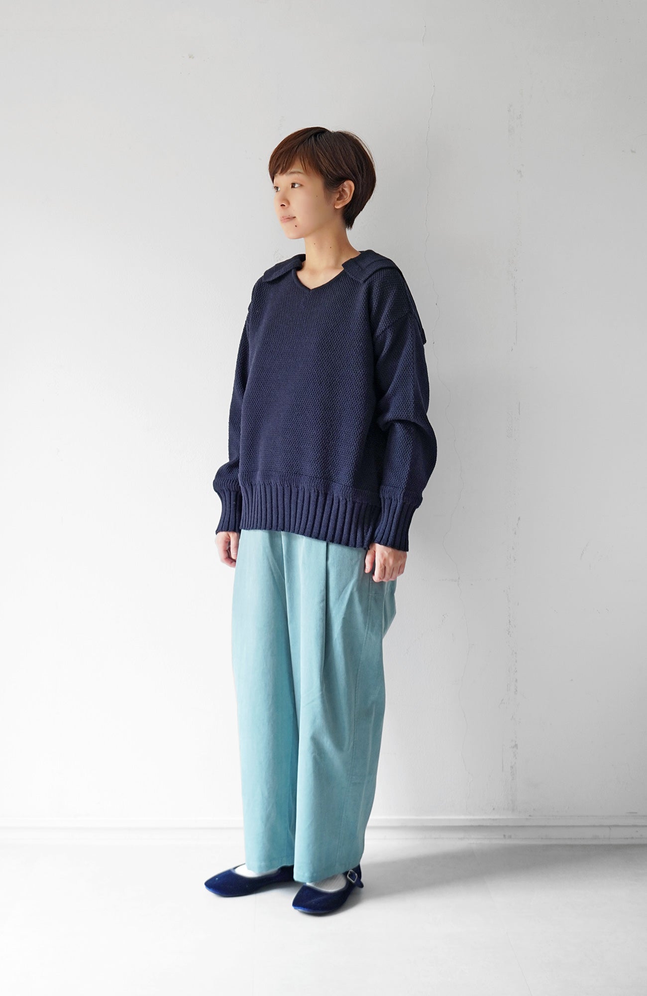 シャツコールワンタックパンツ(2023 Winter Collection)