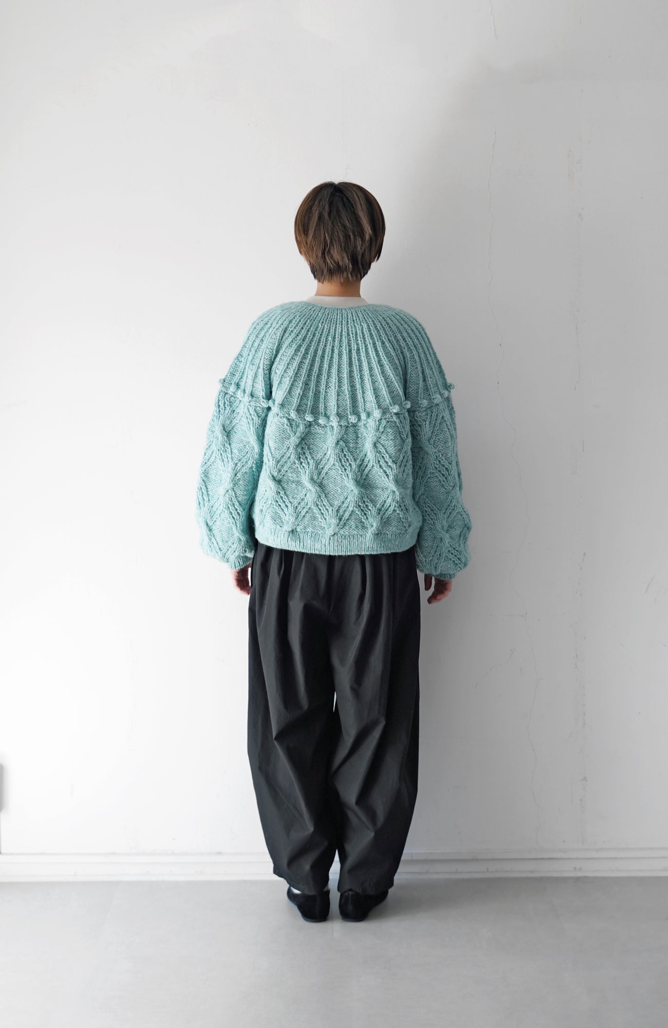 Hand-knitted 2-way knit (2024 Autumn Winter Collection)