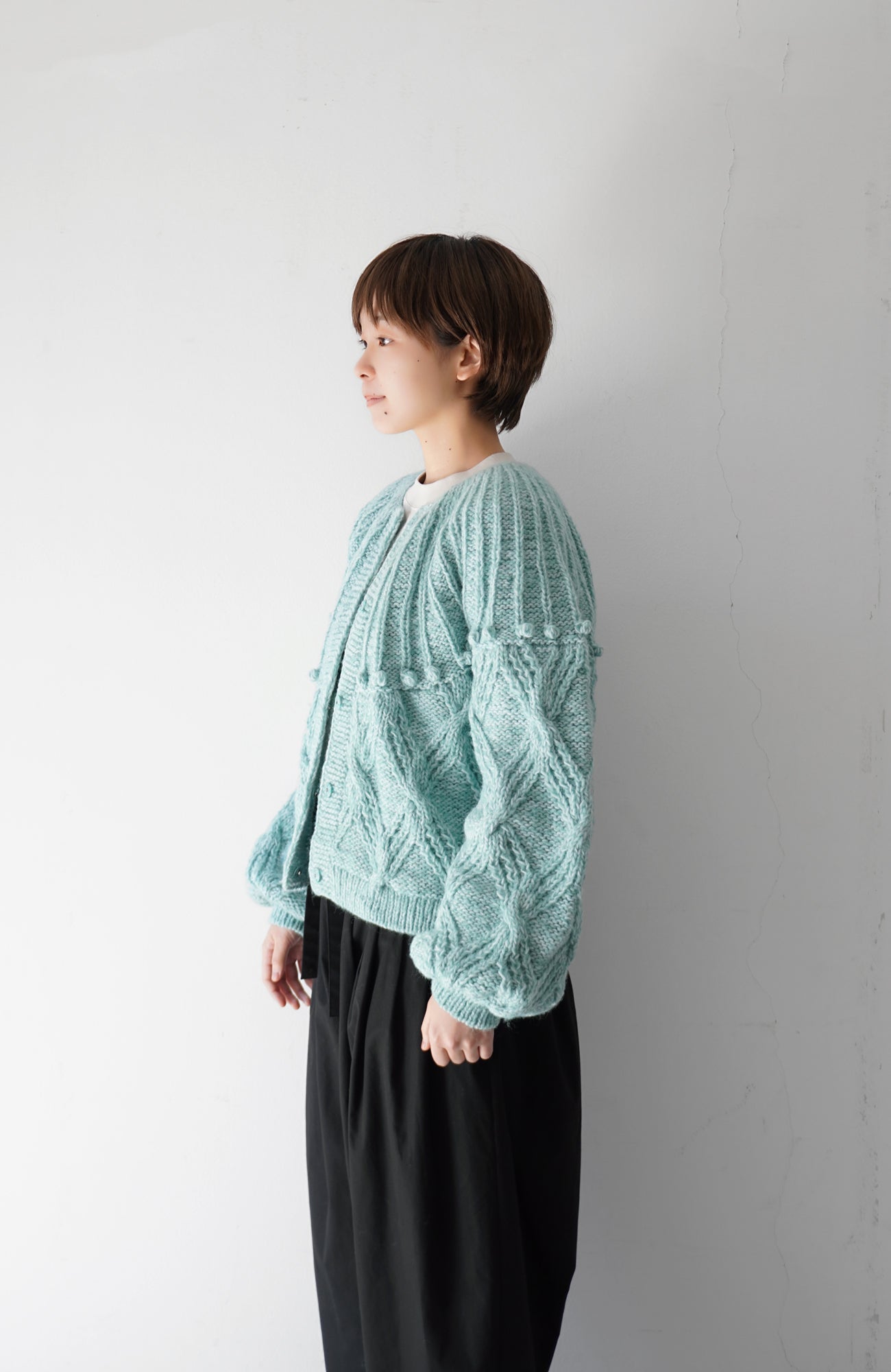 Hand-knitted 2-way knit (2024 Autumn Winter Collection)