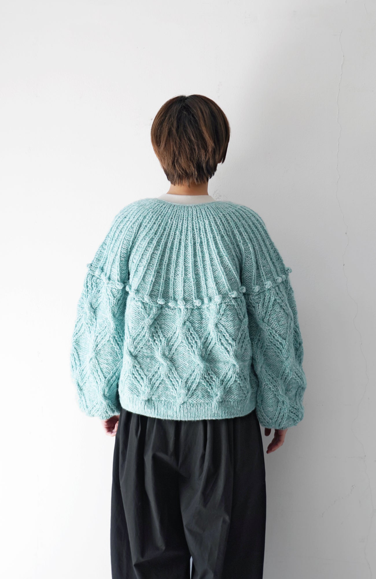 Hand-knitted 2-way knit (2024 Autumn Winter Collection)