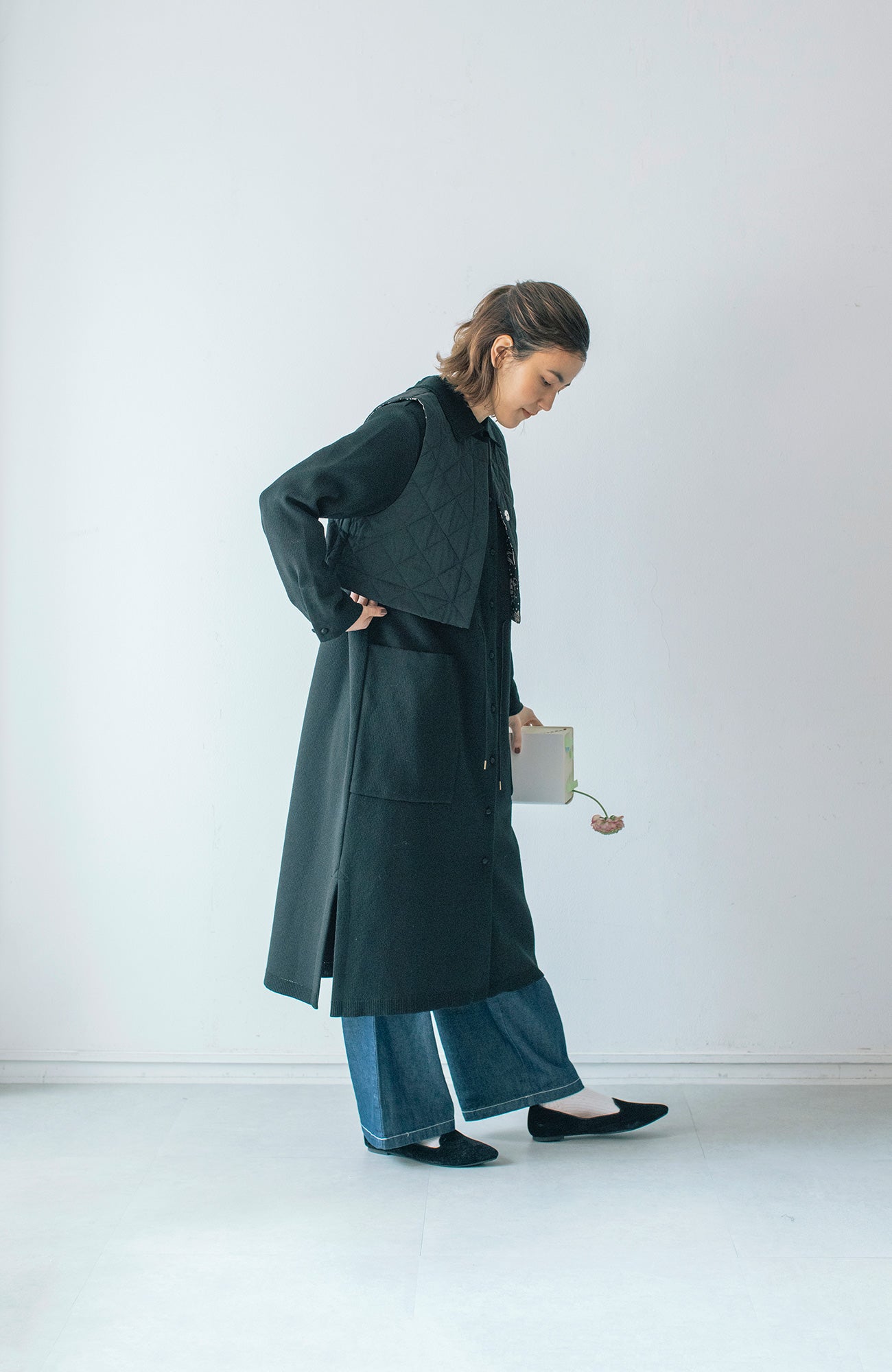 ニットカラーコート(2023 Autumn Winter Collection)