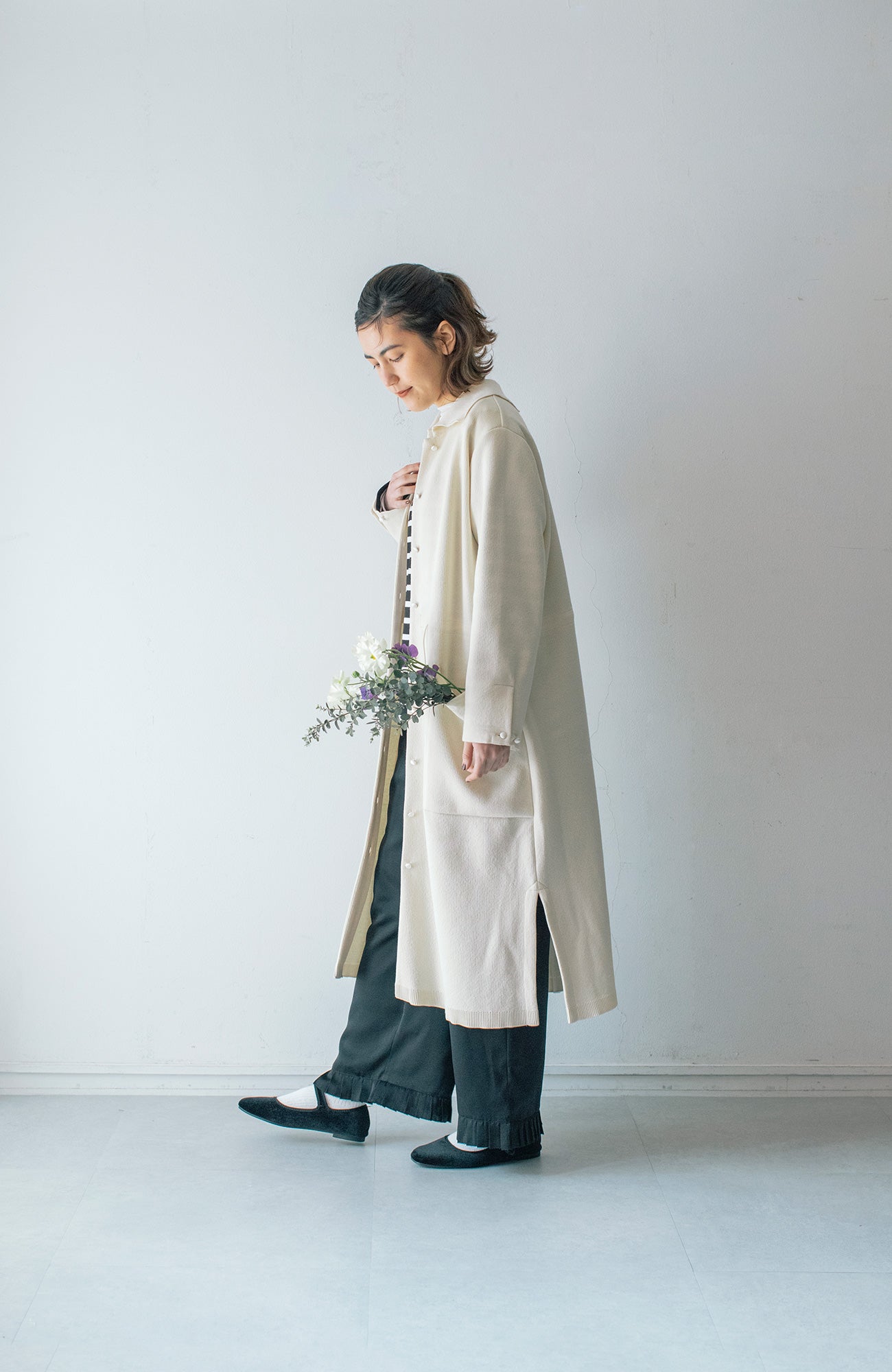 ニットカラーコート(2023 Autumn Winter Collection)