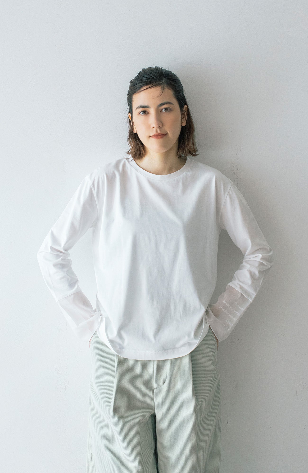"LETTRE"カフTシャツ(2023 Autumn Winter Collection)