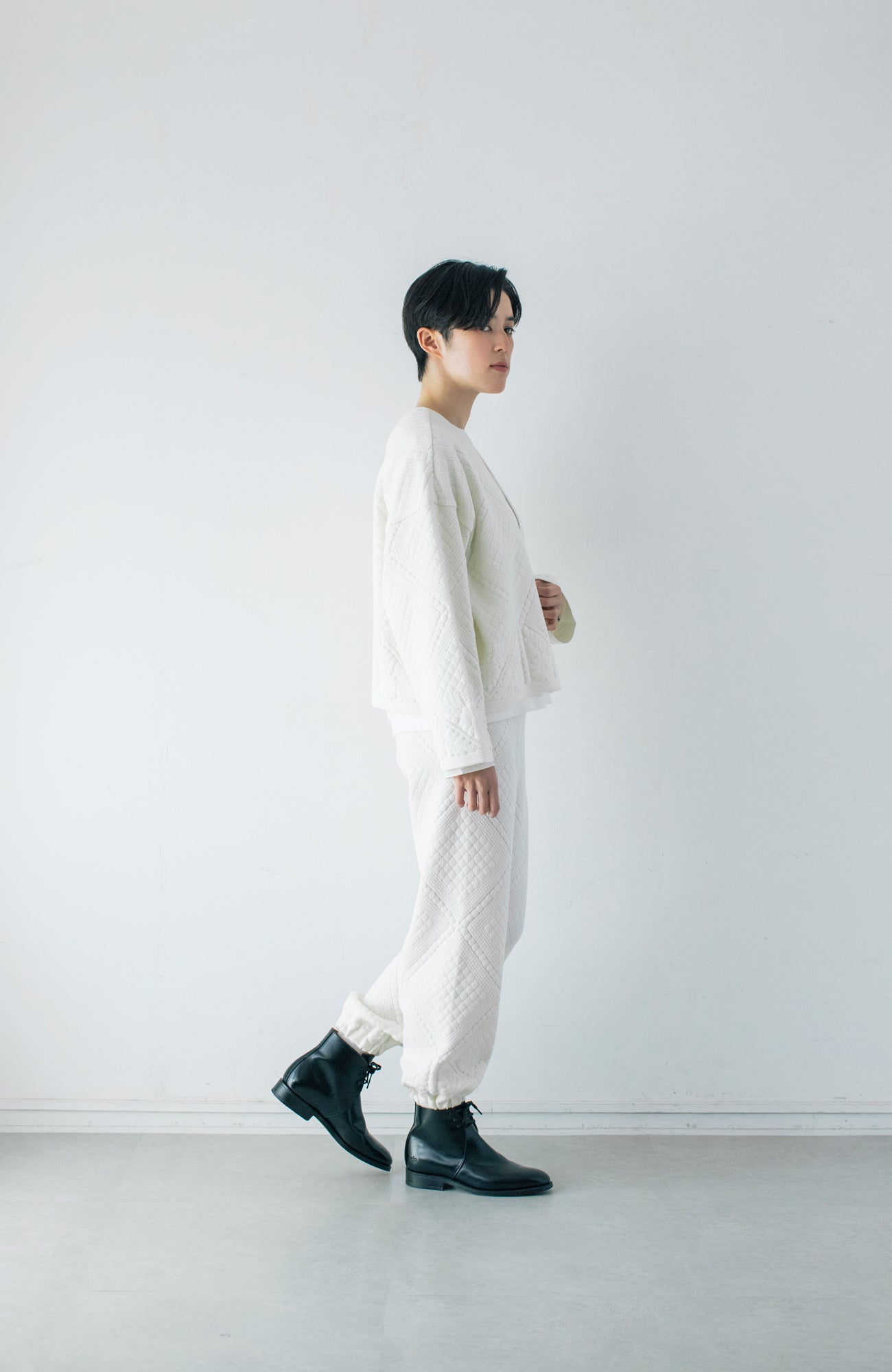 Quilted knit pants (2024 Autumn Winter Collection)