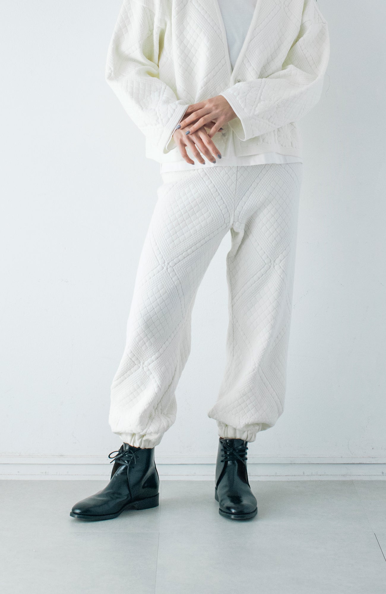 Quilted knit pants (2024 Autumn Winter Collection)