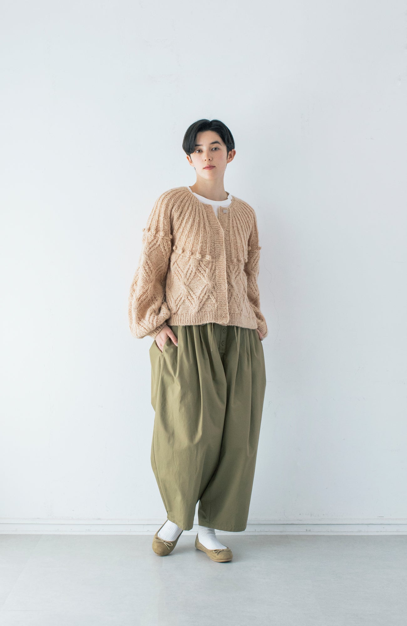 手編み2wayニット(2024 Autumn Winter Collection)