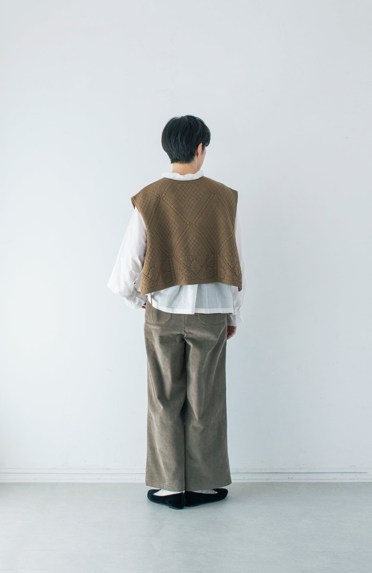 Quilted knit vest (2024 Autumn Winter Collection)