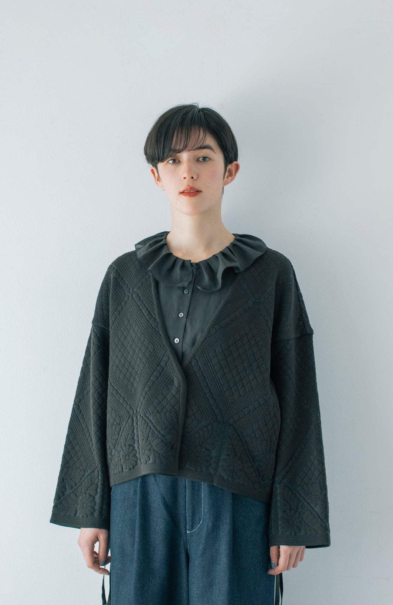 Quilted knit jacket (2024 Autumn Winter Collection)