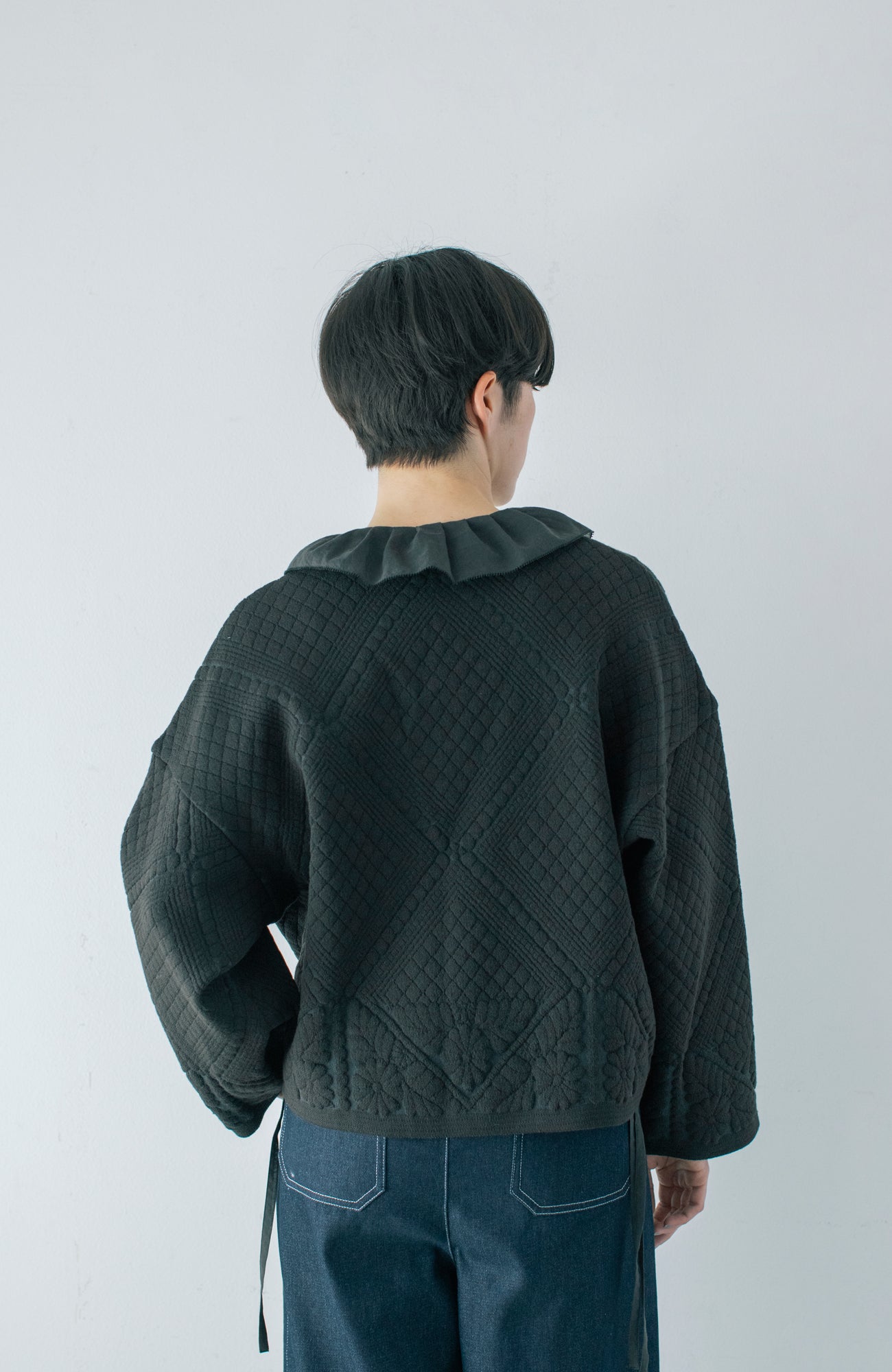 Quilted knit jacket (2024 Autumn Winter Collection)