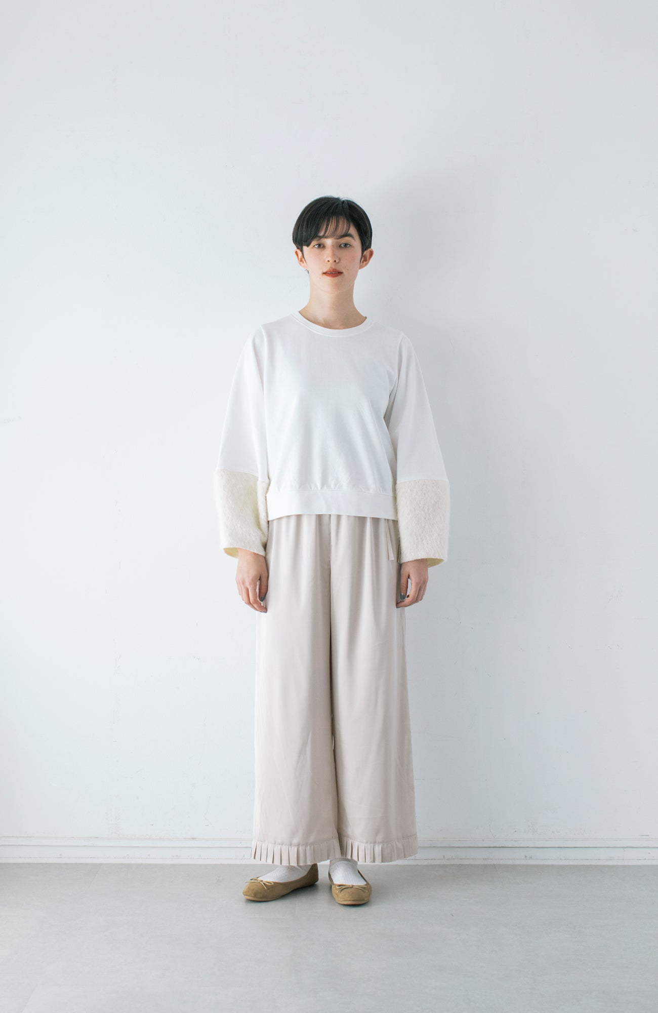 Hem pleated pants (2024 Autumn Winter Collection)