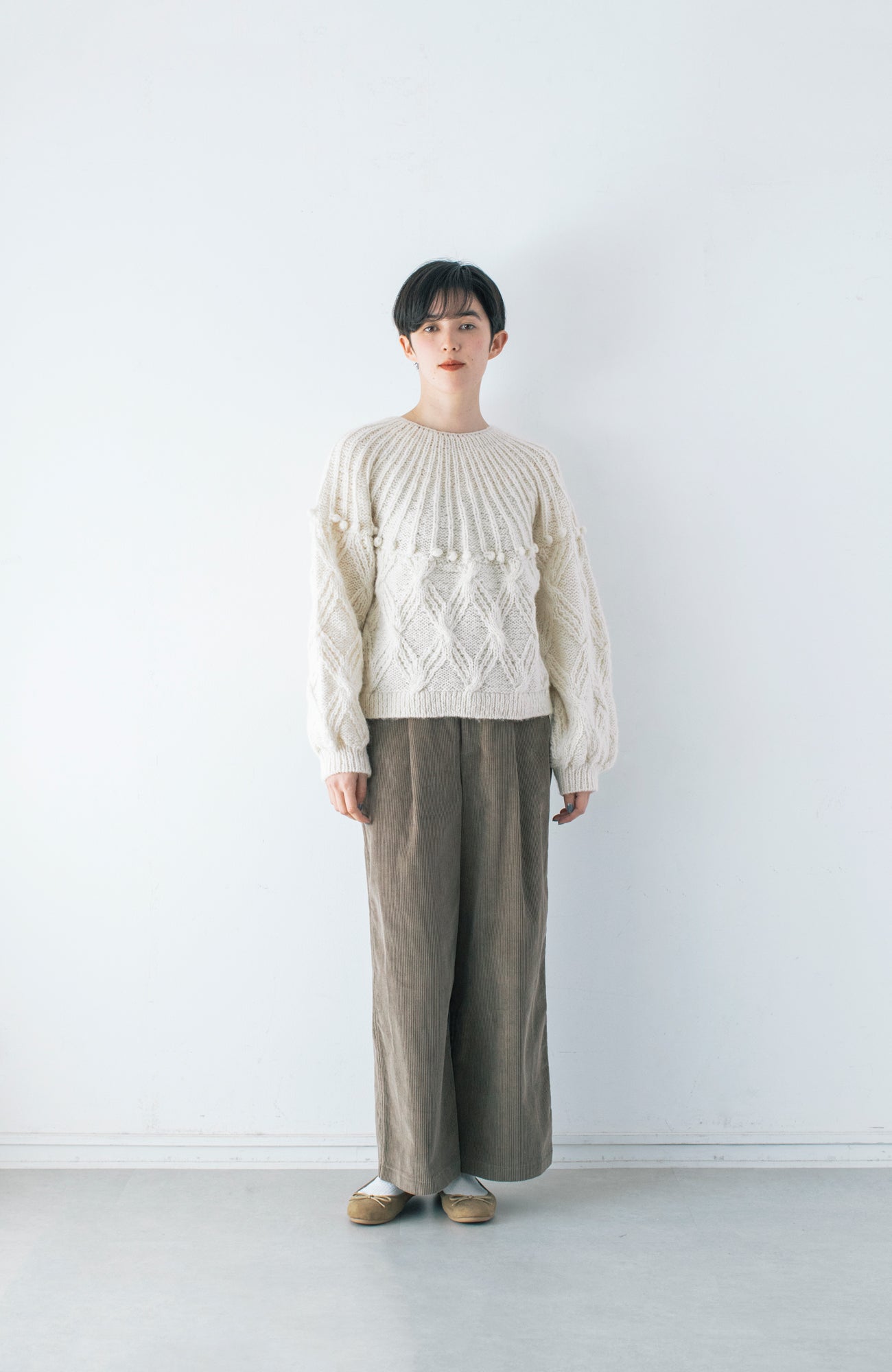 手編み2wayニット(2024 Autumn Winter Collection)