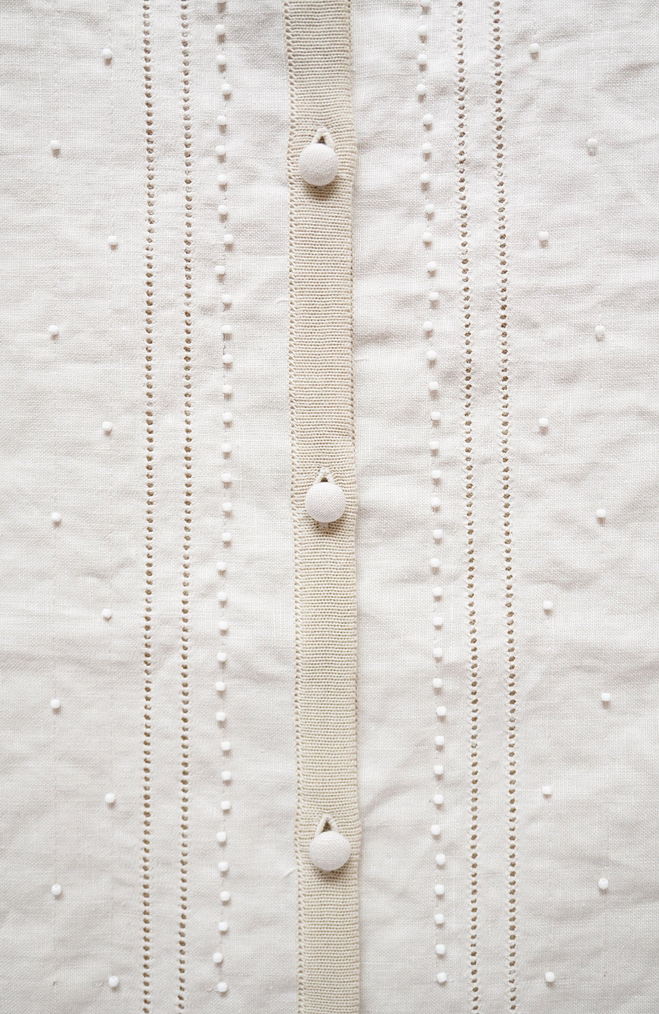 ビーズ刺繍ラッフルベスト(2024 Spring Collection)