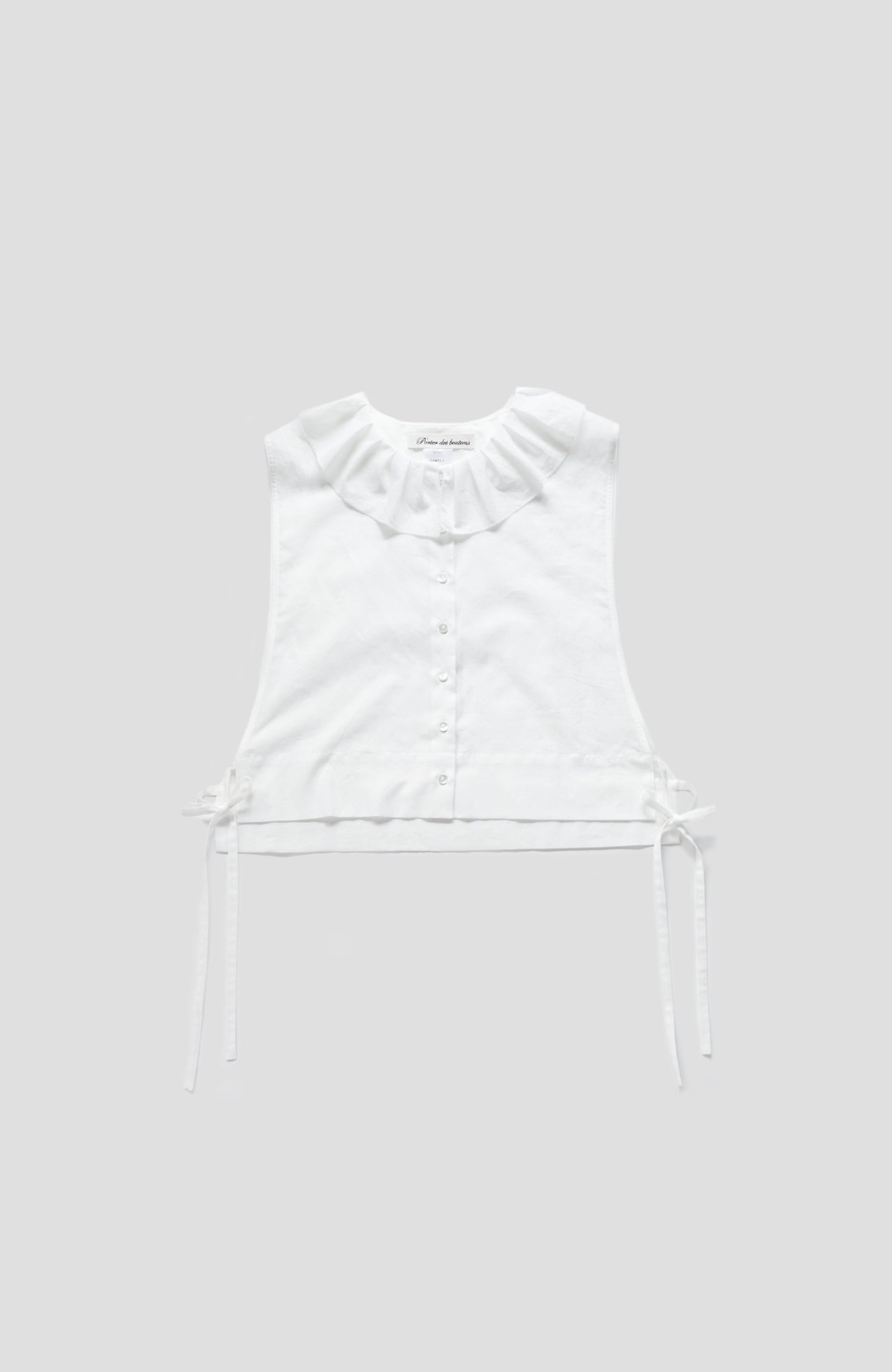 Tuck collar bib (2024 Autumn Winter Collection)