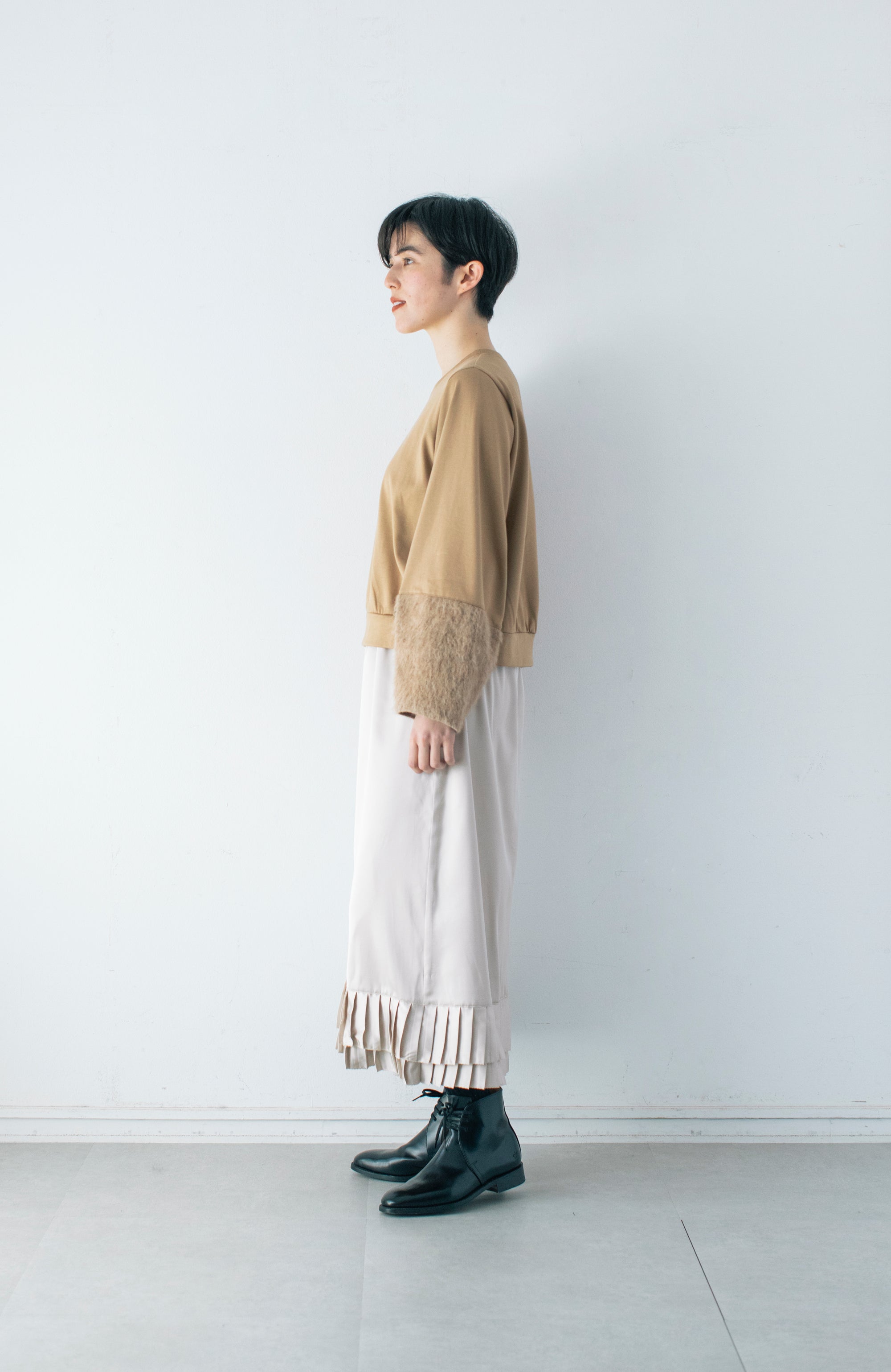 Hem Pleated Skirt (2024 Autumn Winter Collection)