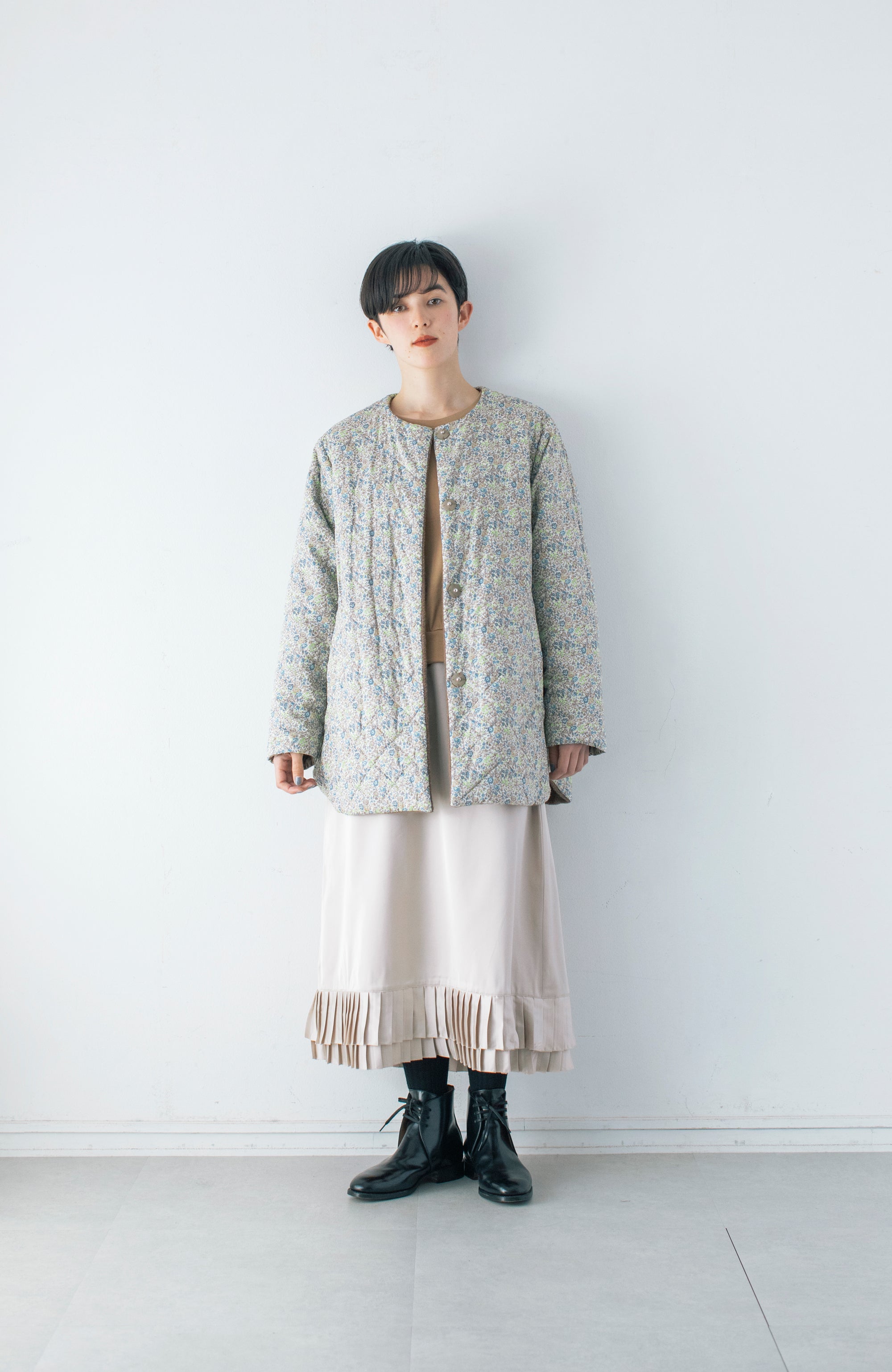 Hem Pleated Skirt (2024 Autumn Winter Collection)