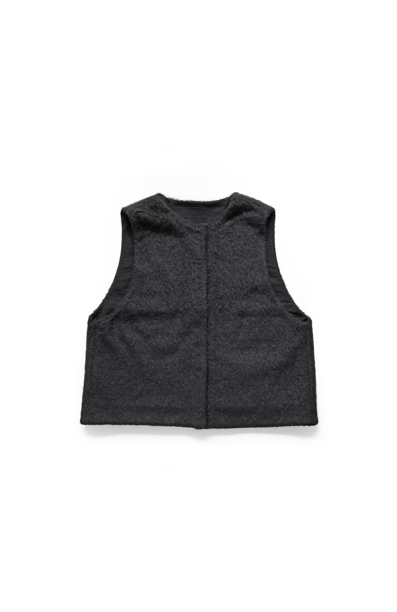 Shaggy x knit reversible vest (2024 Autumn Winter Collection)