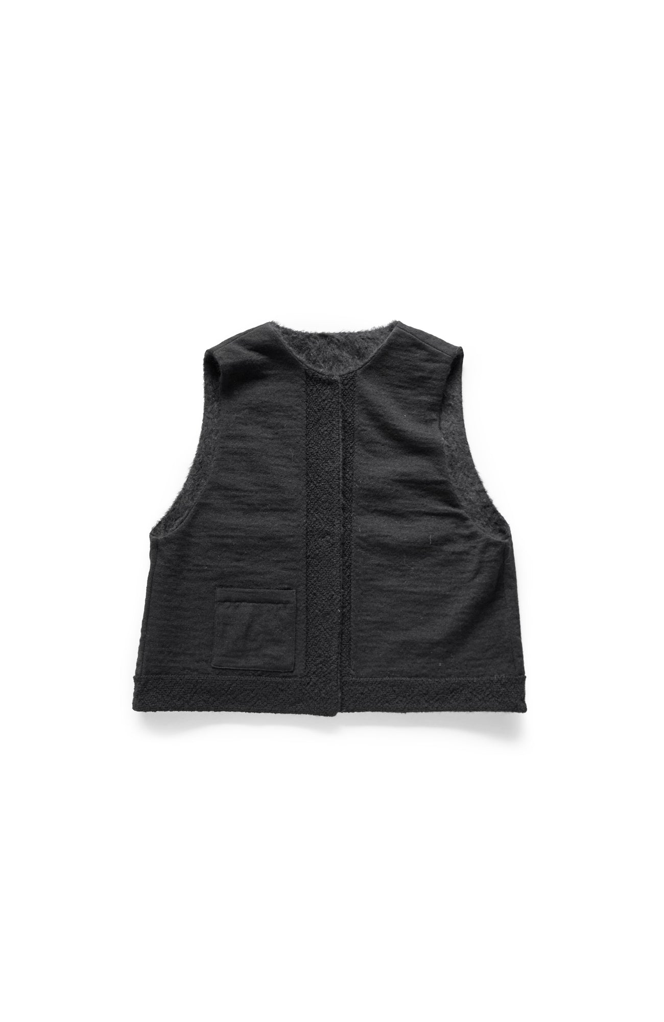 Shaggy x knit reversible vest (2024 Autumn Winter Collection)