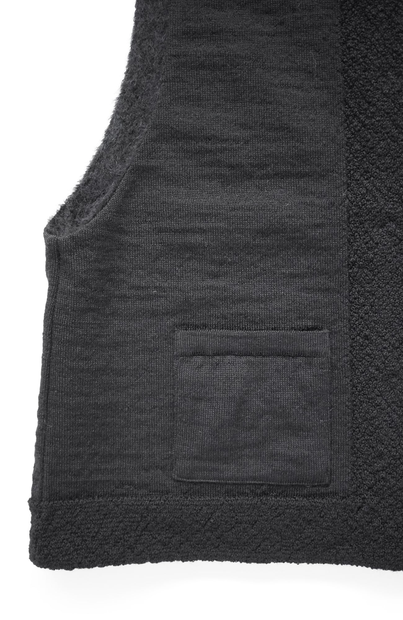 Shaggy x knit reversible vest (2024 Autumn Winter Collection)