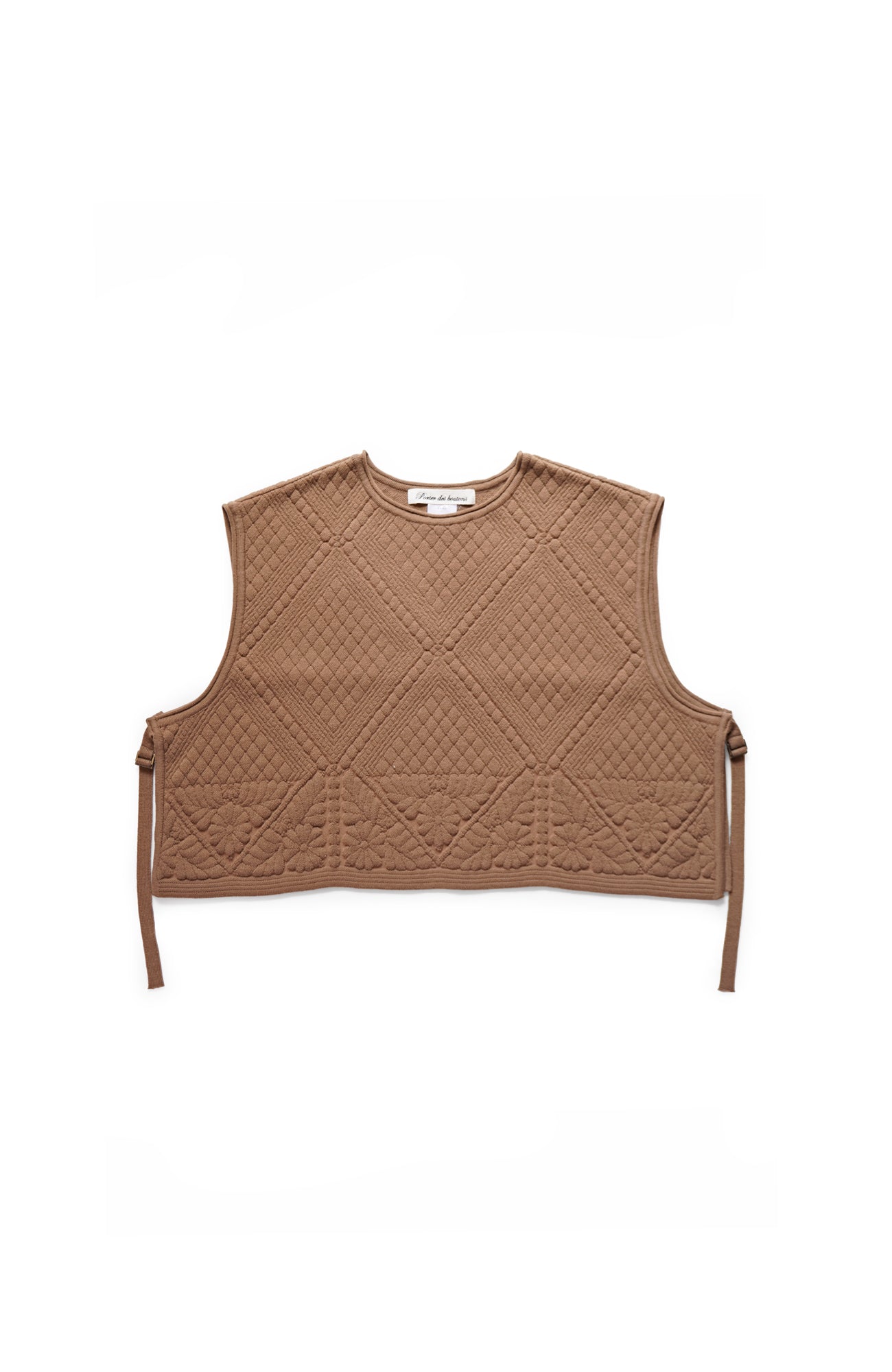 Quilted knit vest (2024 Autumn Winter Collection)