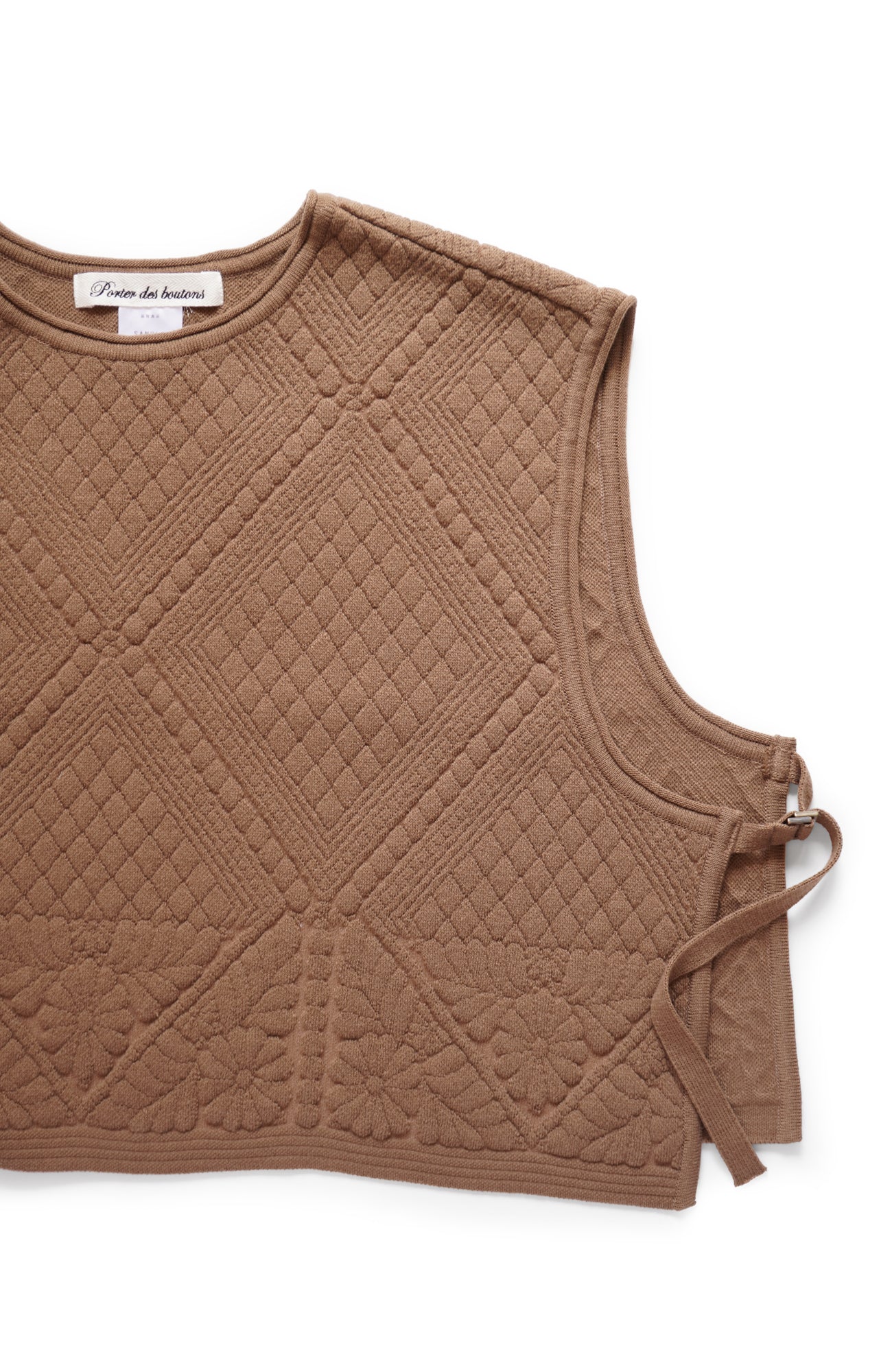 Quilted knit vest (2024 Autumn Winter Collection)