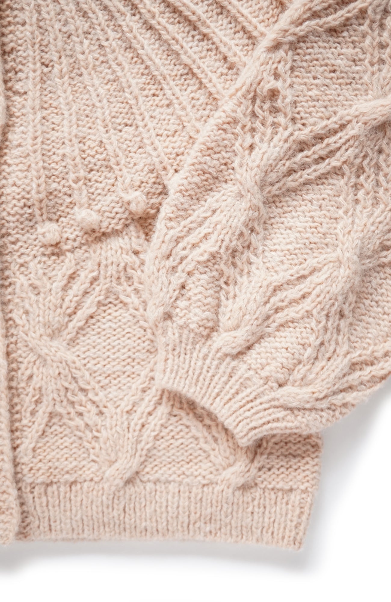 Hand-knitted 2-way knit (2024 Autumn Winter Collection)