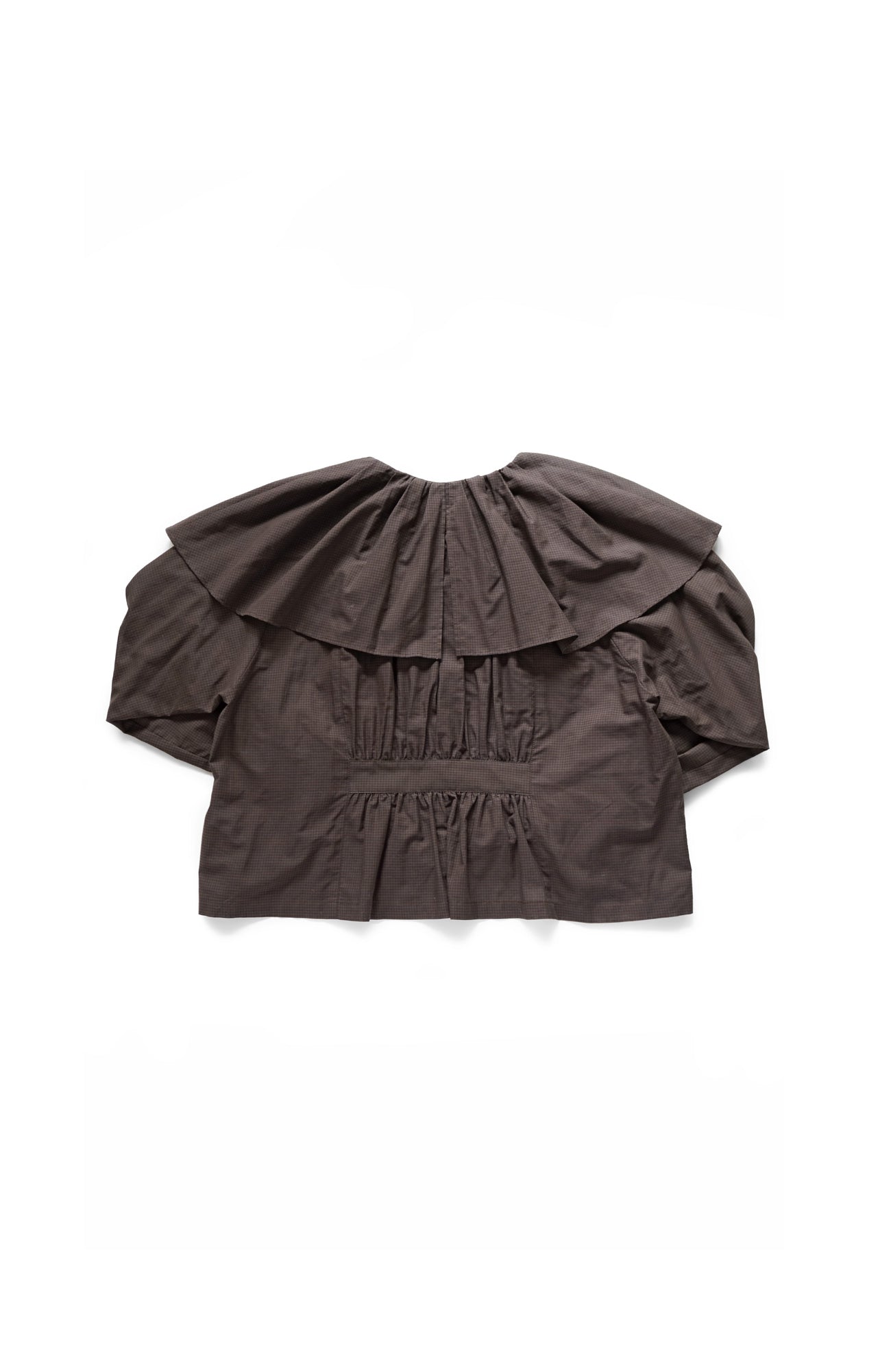 ワイドカラーブラウス/ミニギンガム(2025 Autumn & Winter Collection)