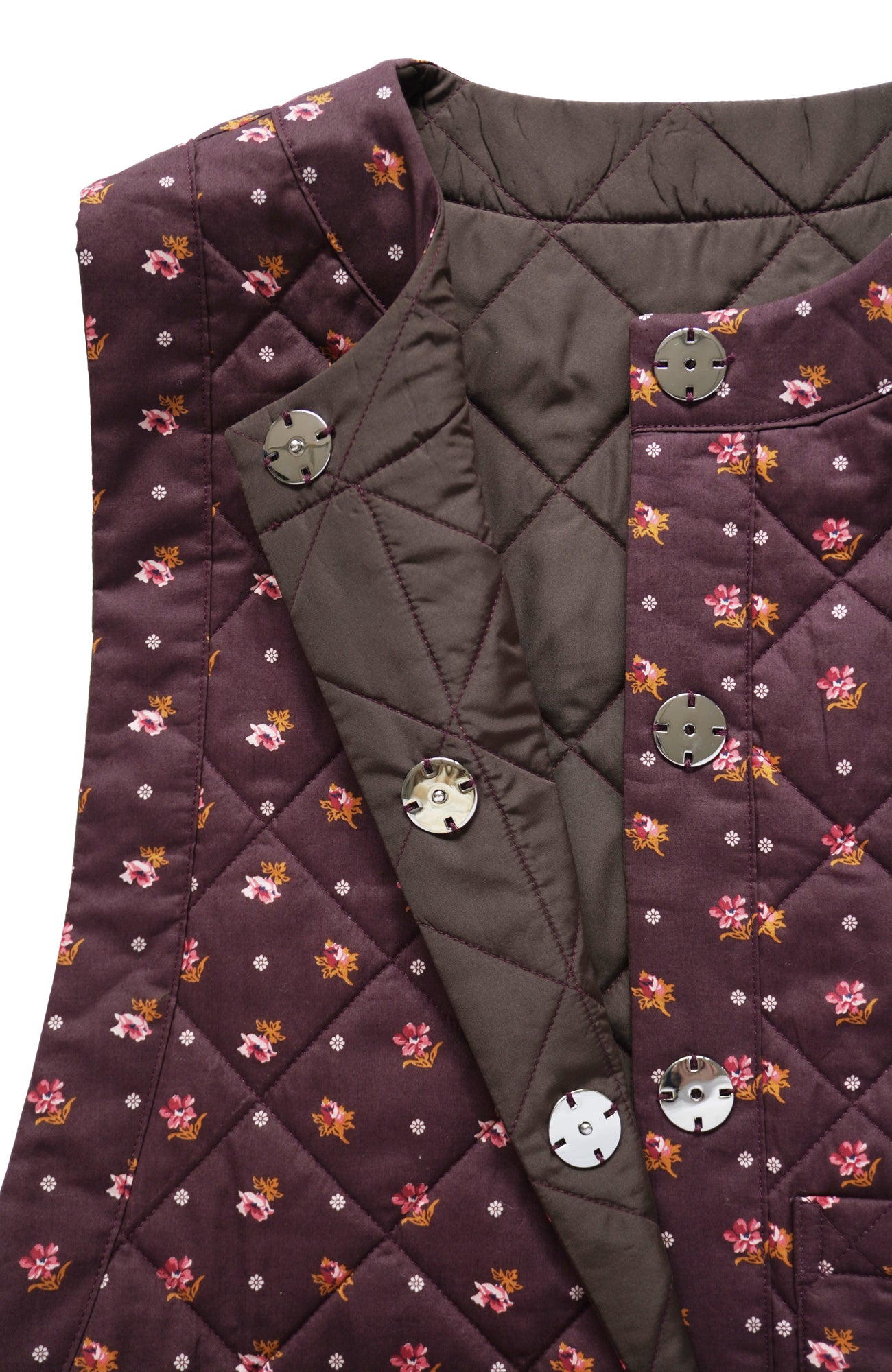 LIBERTY PRINTリバーシブルキルティングベスト(2025 Autumn & Winter Collection)
