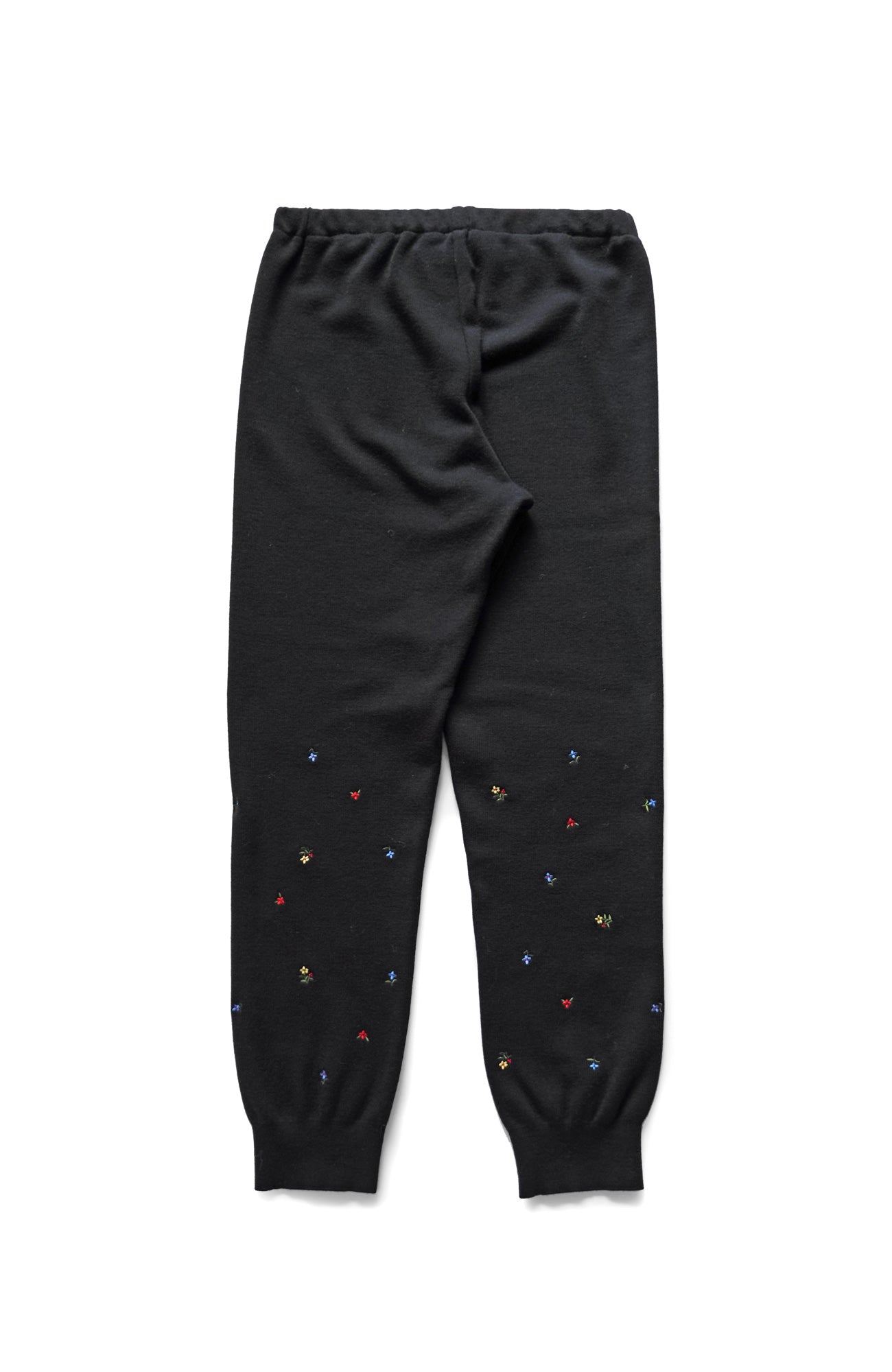Flower Embroidery Fondant Knit Pants (2025 Autumn &amp; Winter Collection)