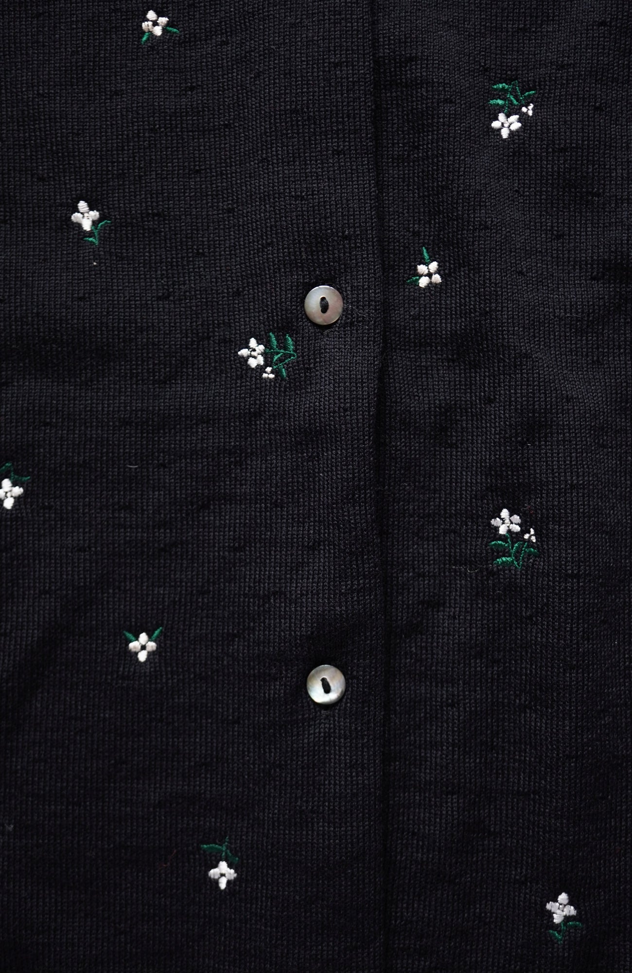 flower刺繍ポロカラーニットカーディガン(2025 Autumn & Winter Collection)