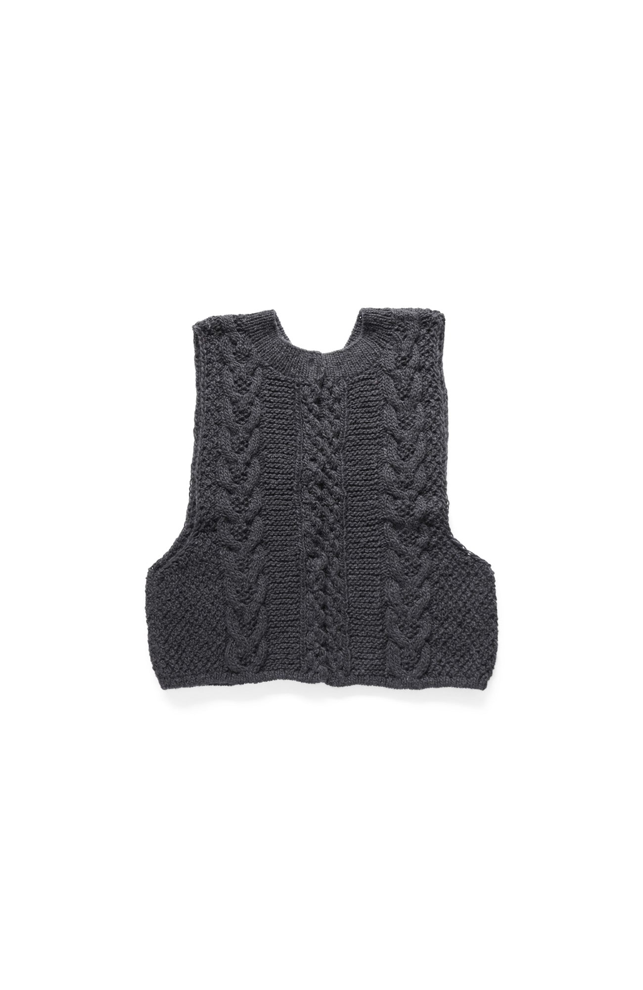 手編み2wayニットベスト(2025 Autumn & Winter Collection)