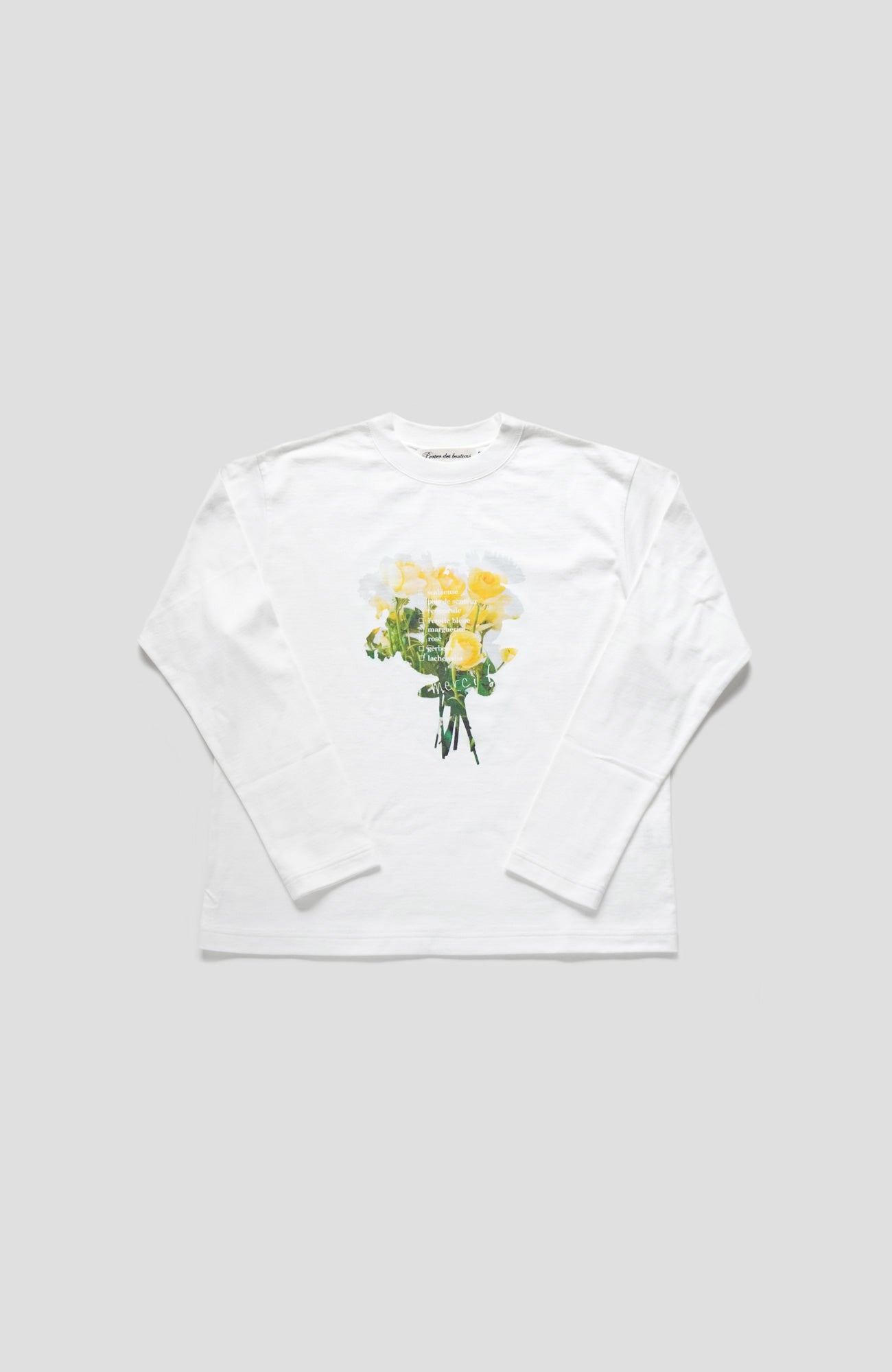 bouquet long sleeve T-shirt collar (2025 Autumn &amp; Winter Collection)
