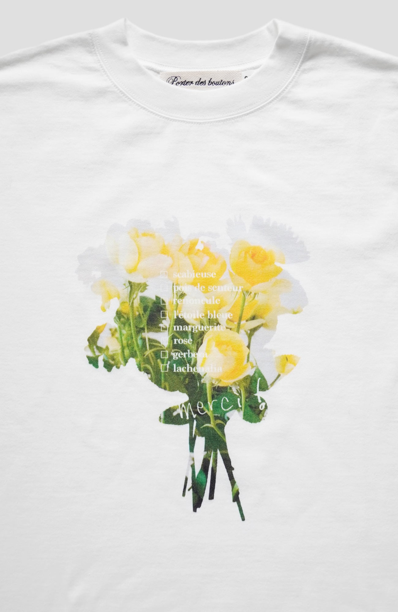 bouquet long sleeve T-shirt collar (2025 Autumn &amp; Winter Collection)