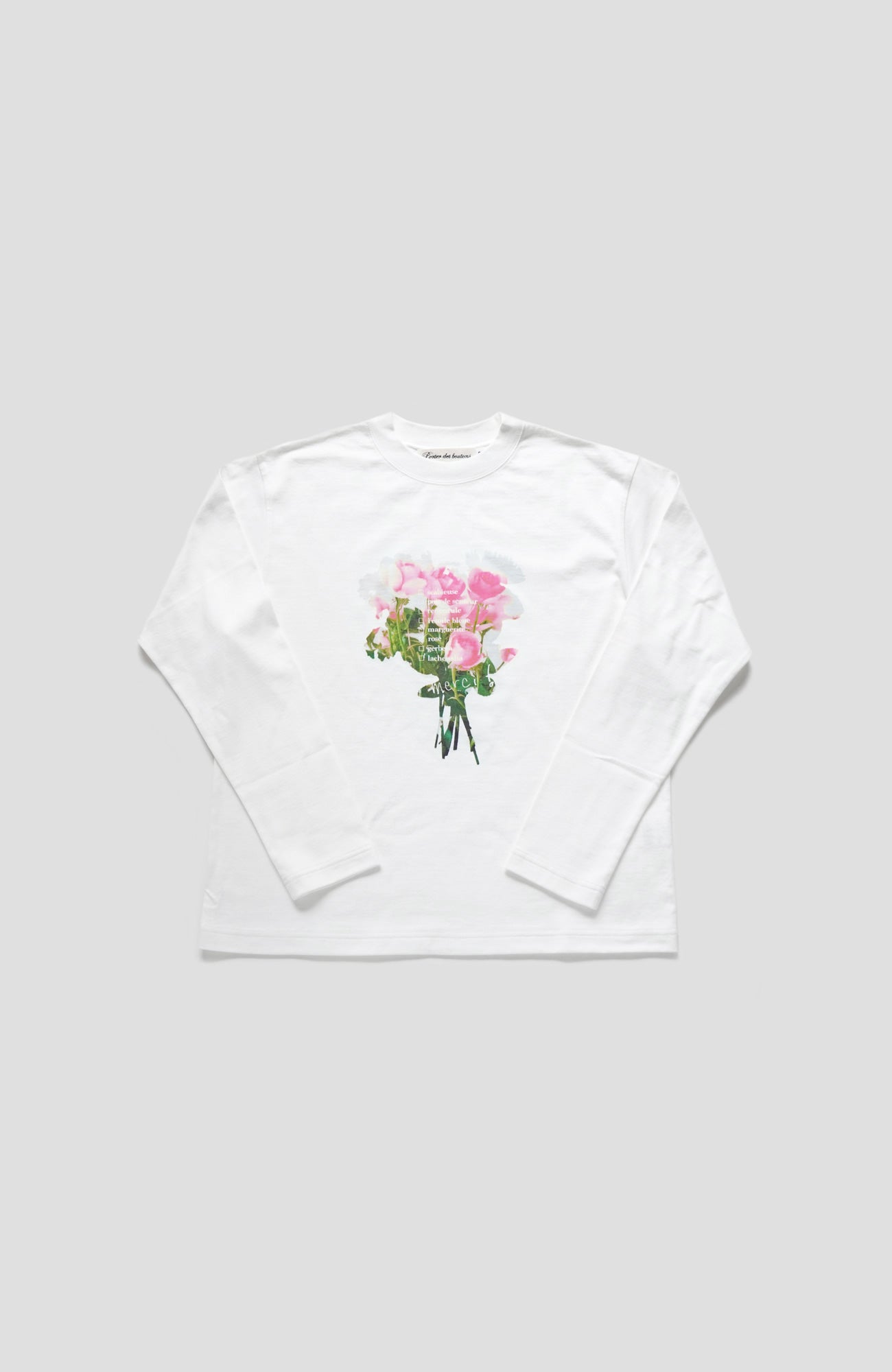 bouquet long sleeve T-shirt collar (2025 Autumn &amp; Winter Collection)