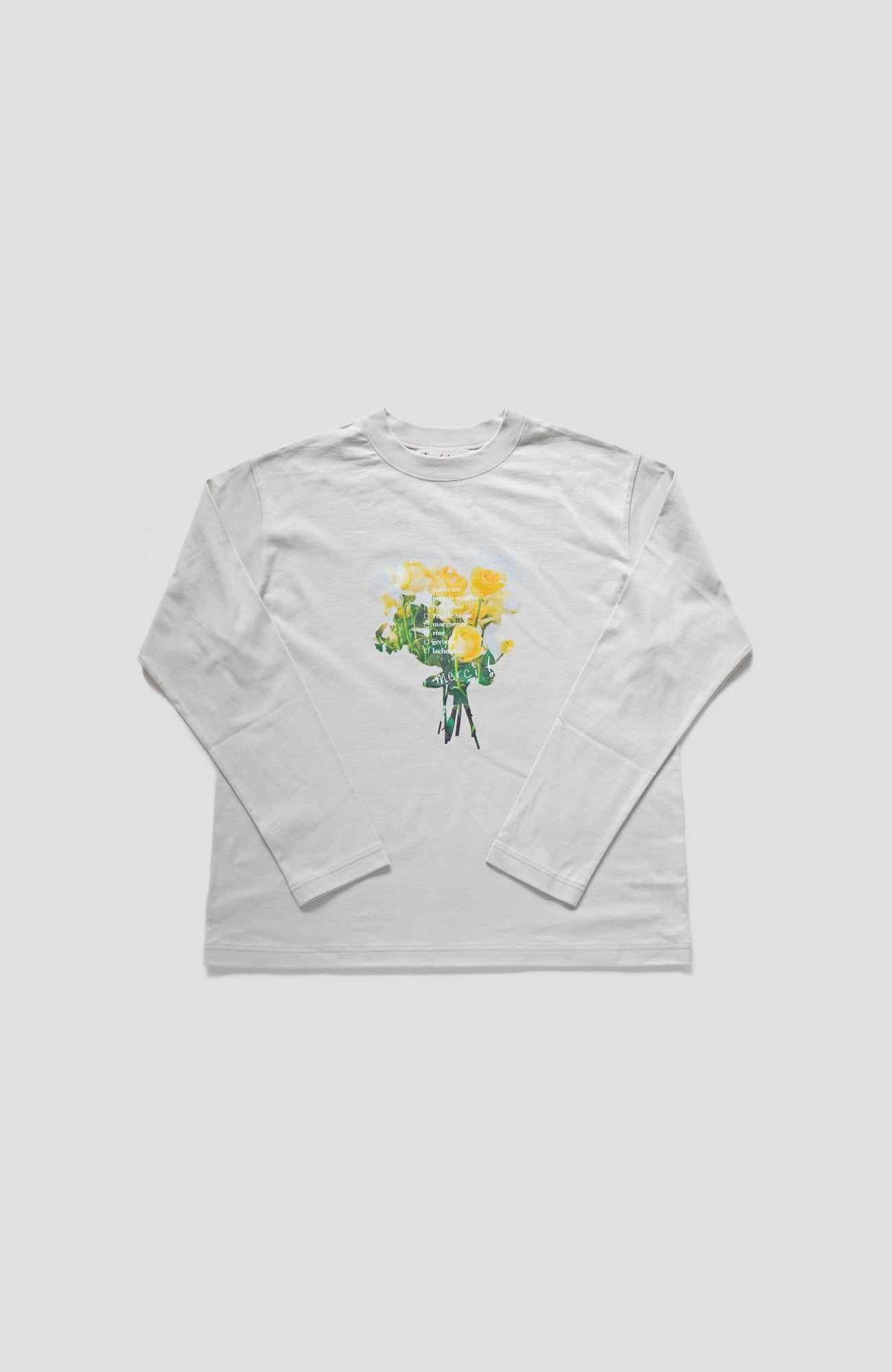 bouquet long sleeve T-shirt collar (2025 Autumn &amp; Winter Collection)