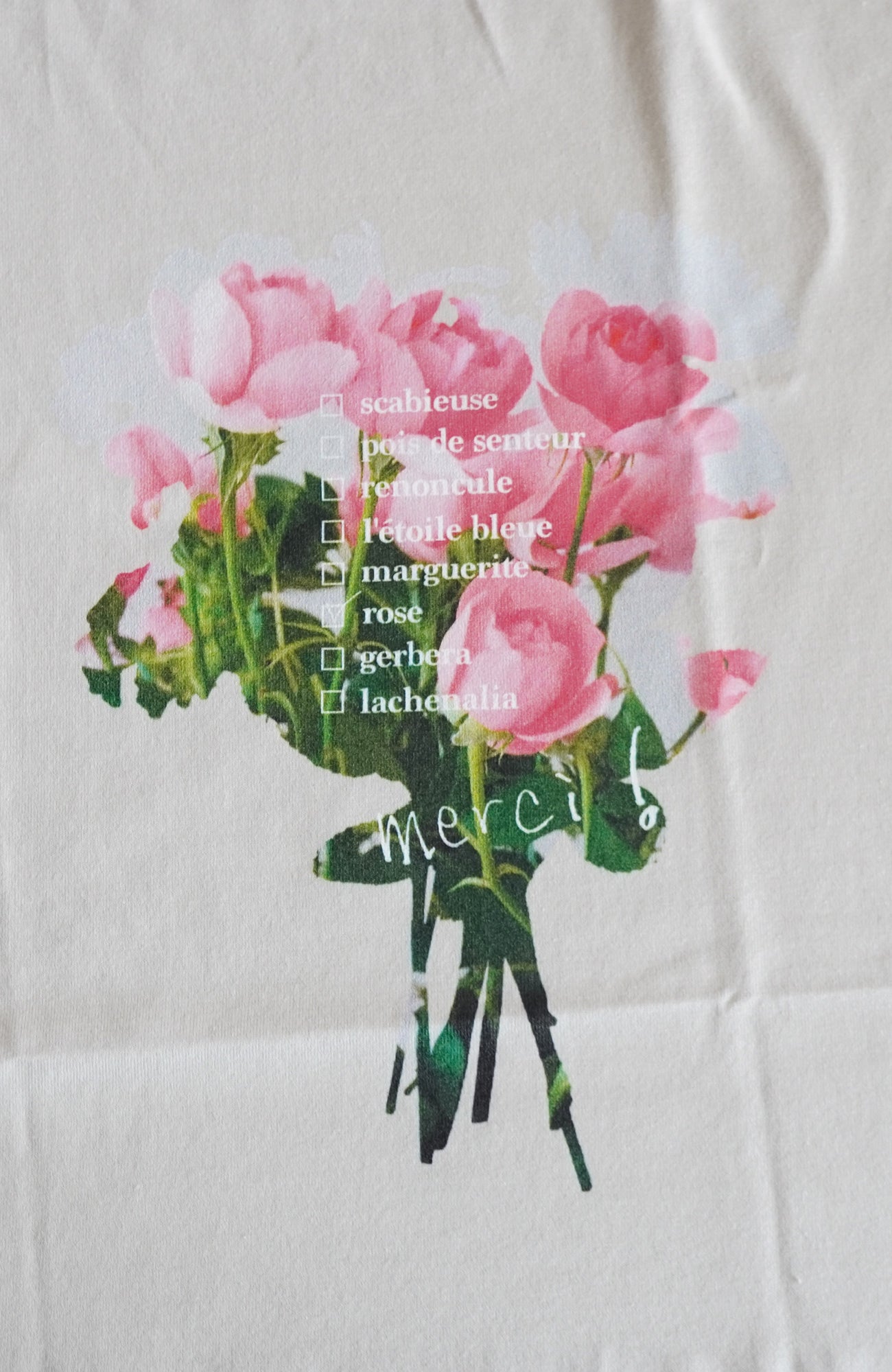 bouquet long sleeve T-shirt collar (2025 Autumn &amp; Winter Collection)